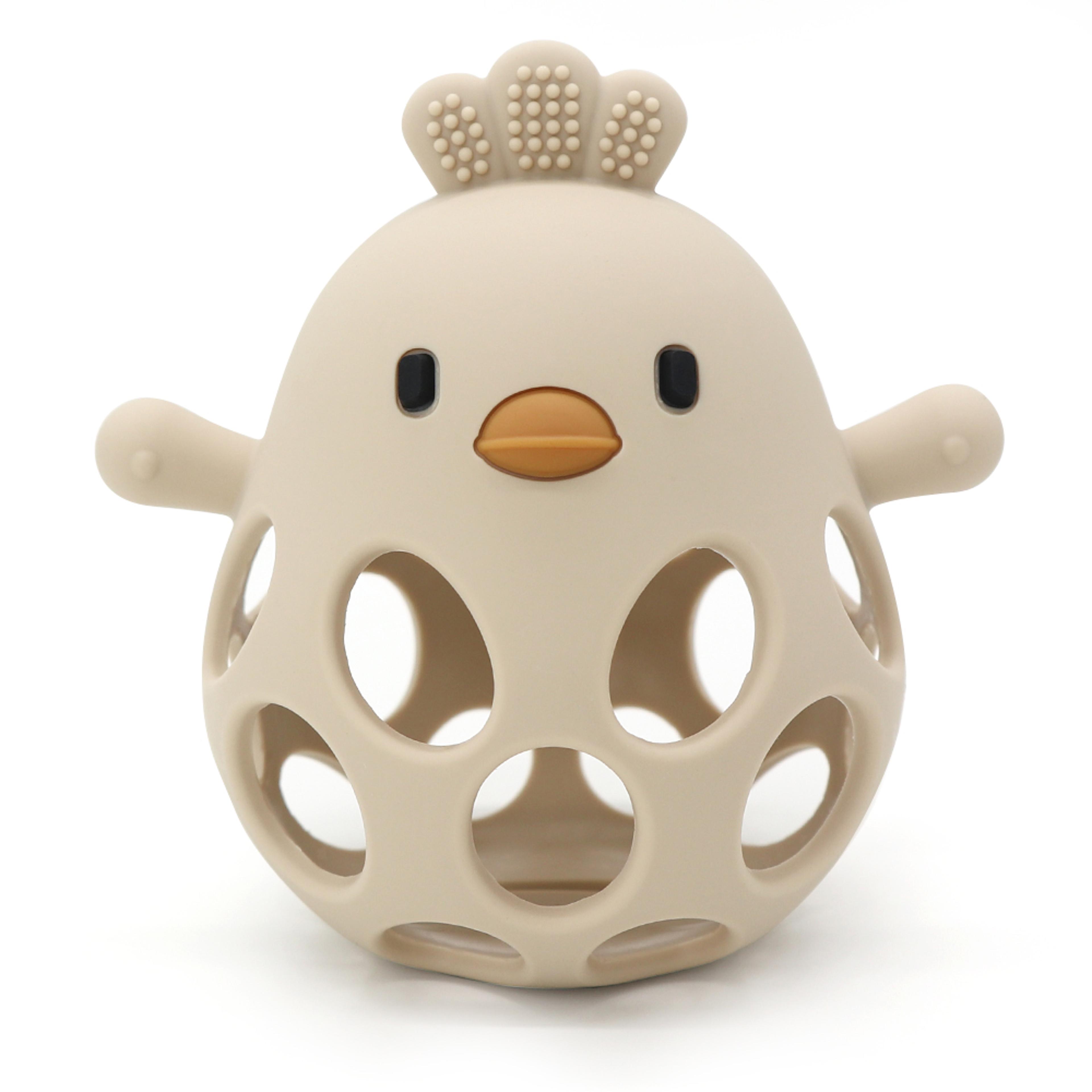 Baby Silicone Teether Chick Shape BPA Free Baby Teething Toy For Soothing Gums 8