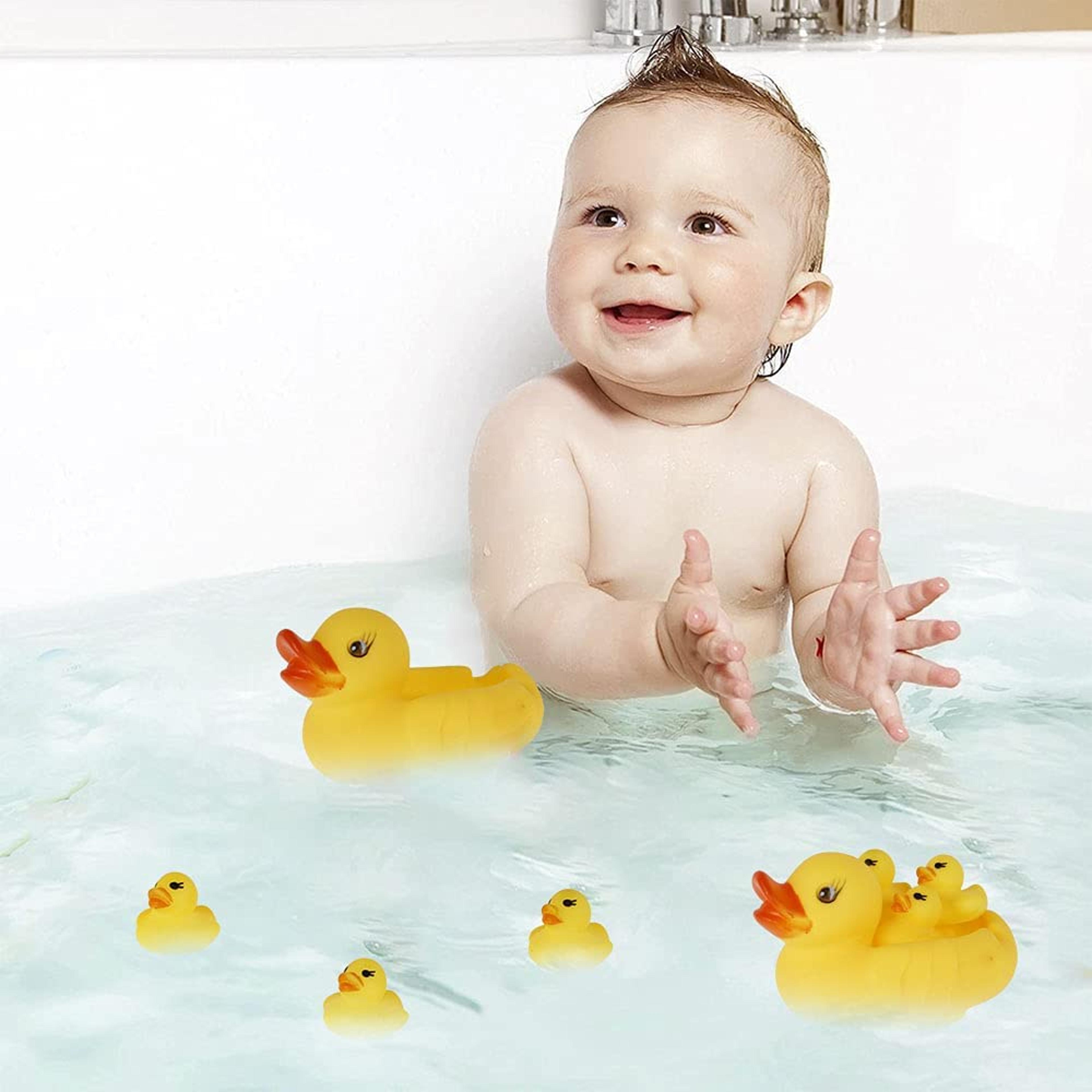 Rubber Duck Bath Toy Family Set For Toddlers Kids Baby Shower Gift 2