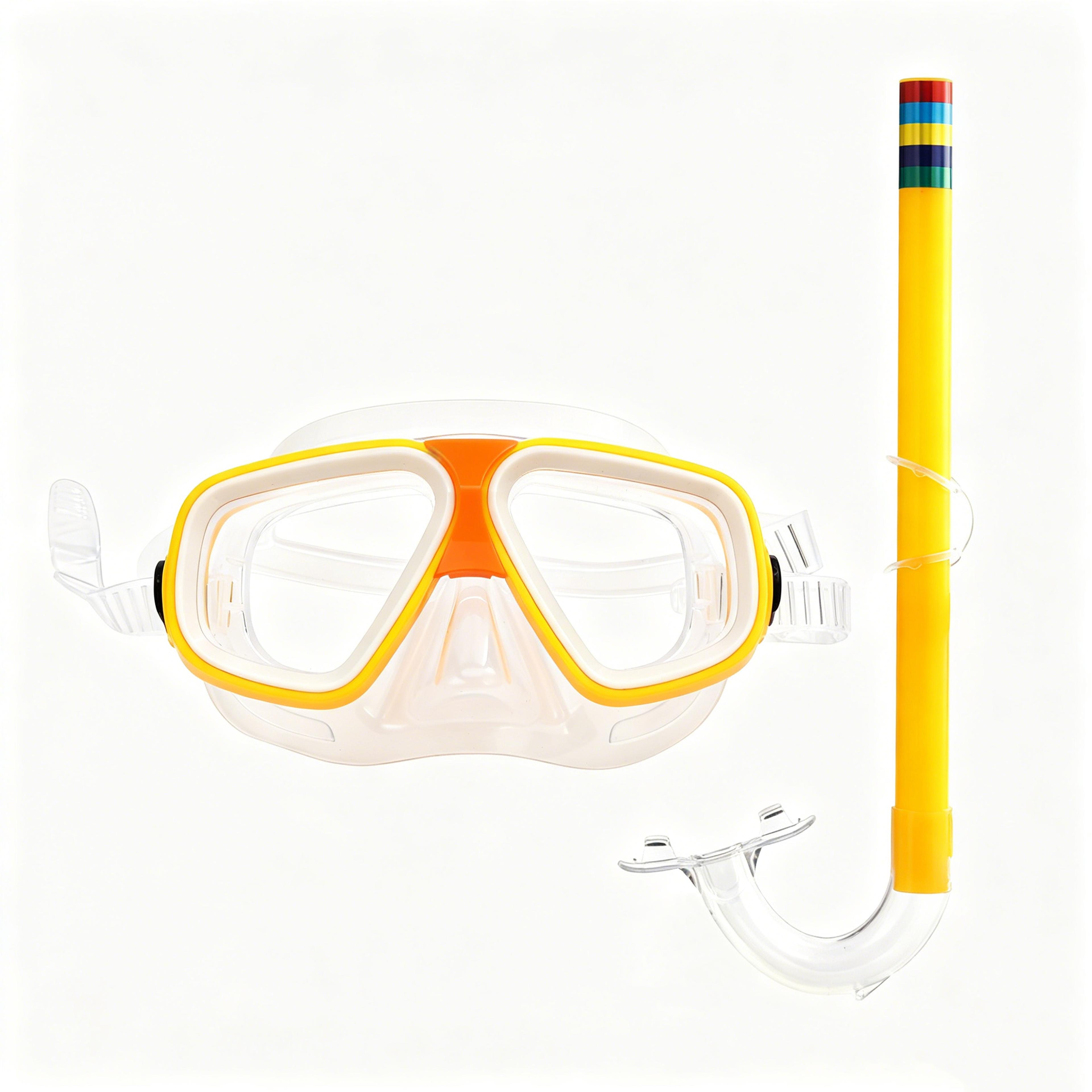 Kids Snorkel Set With Adjustable Diving Mask And Snorkel For Beach Pool Adventures 2