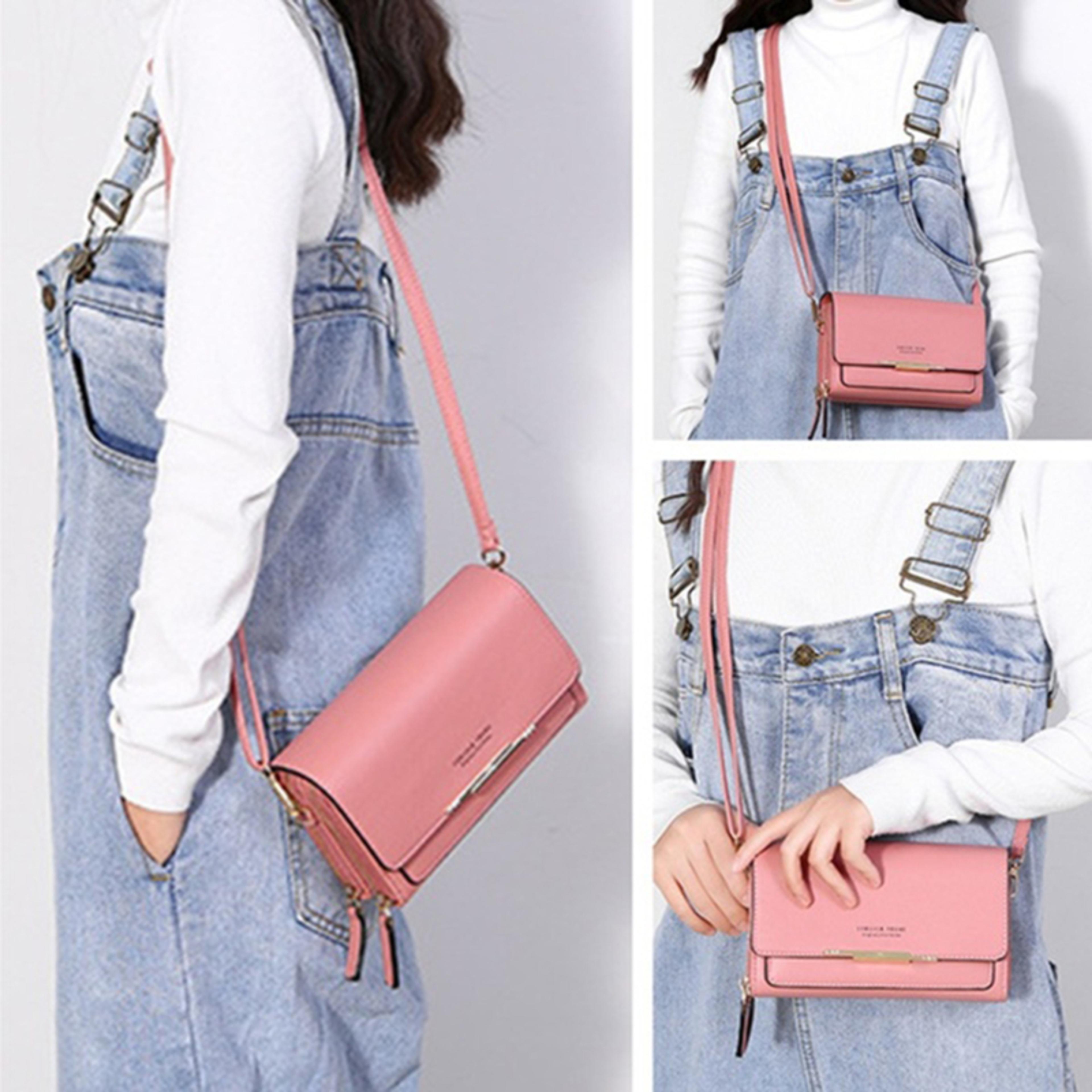 Women Large Capacity Wallet Shoulder Bag With Multi Card Holder Fashion Handbag 5