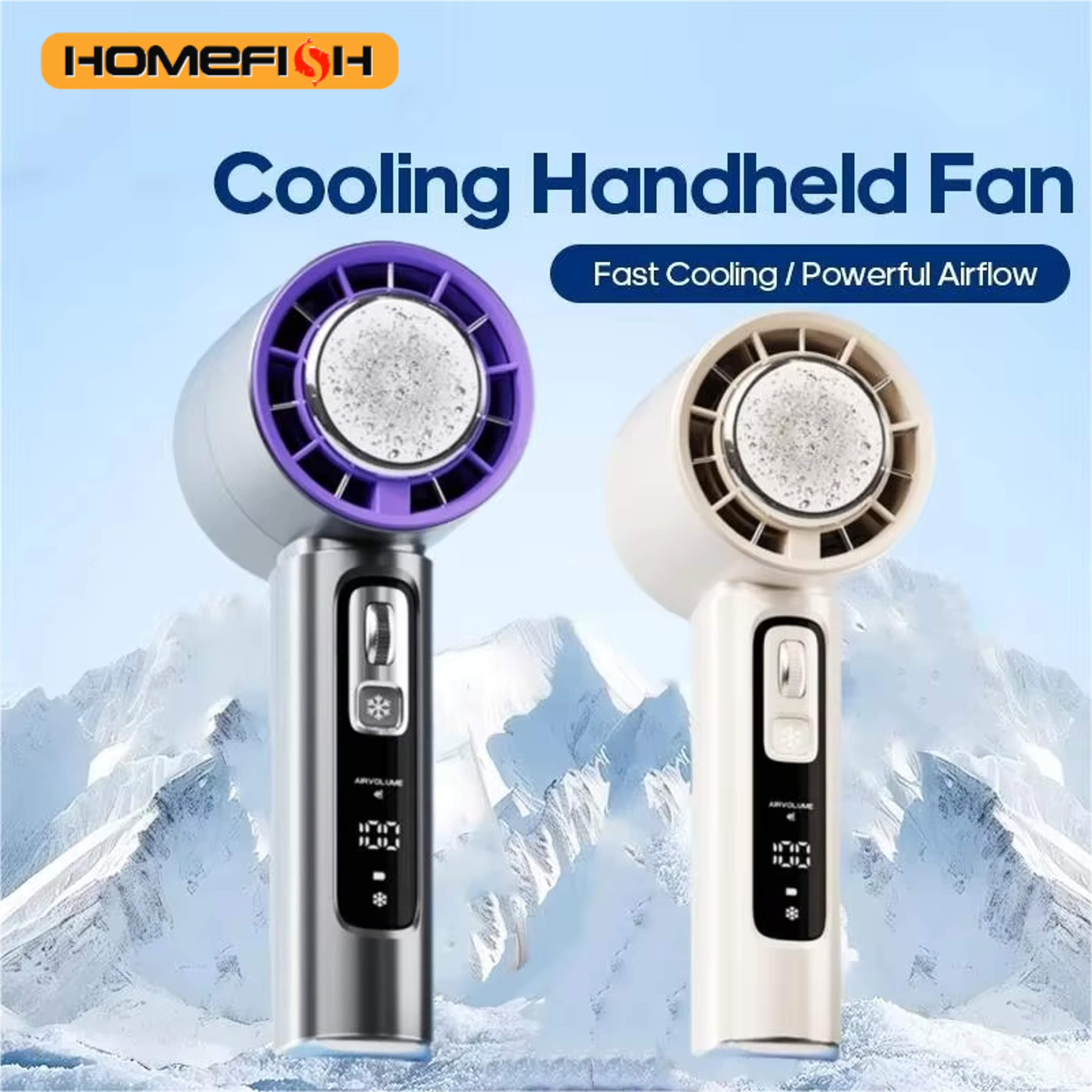 Semiconductor Cooling Handheld Fan Rechargeable Portable Mini Fan 1