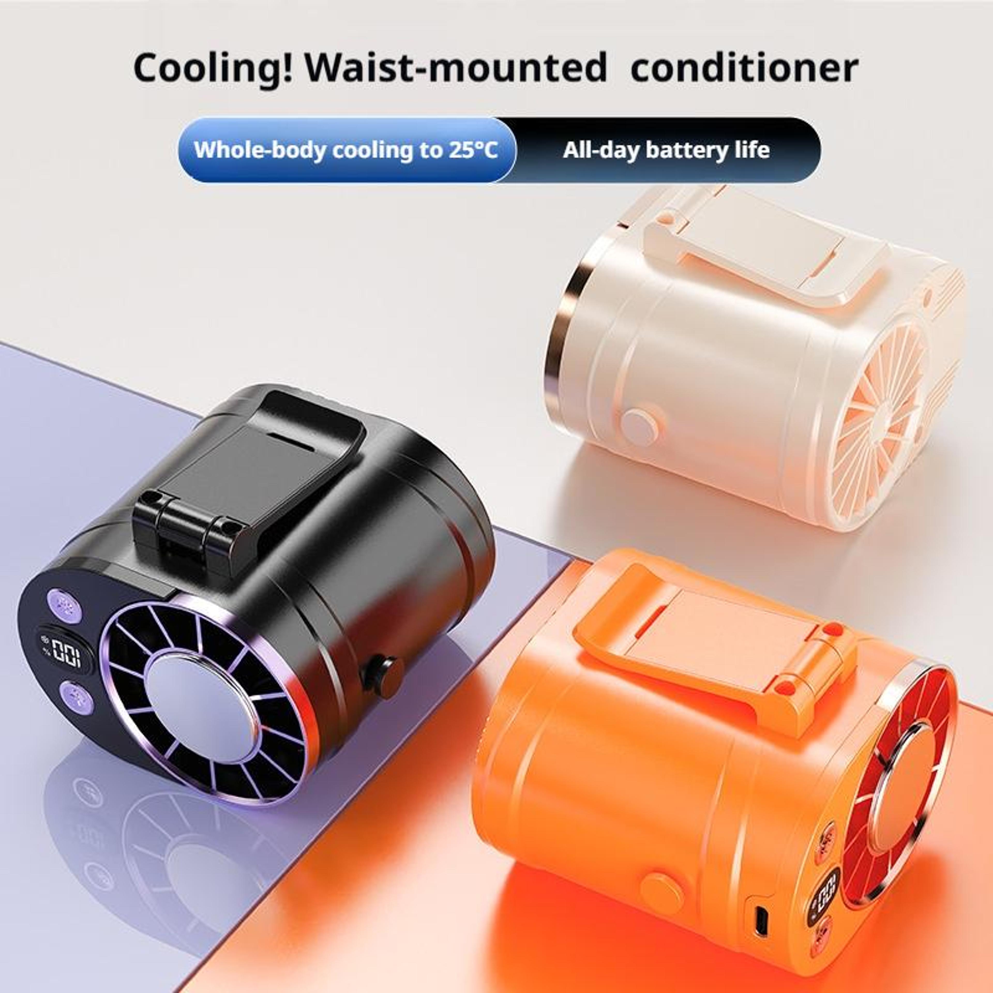 Portable Waist Cooling Fan Personal Air Conditioner With LED Display And 100 Speed Settings 3