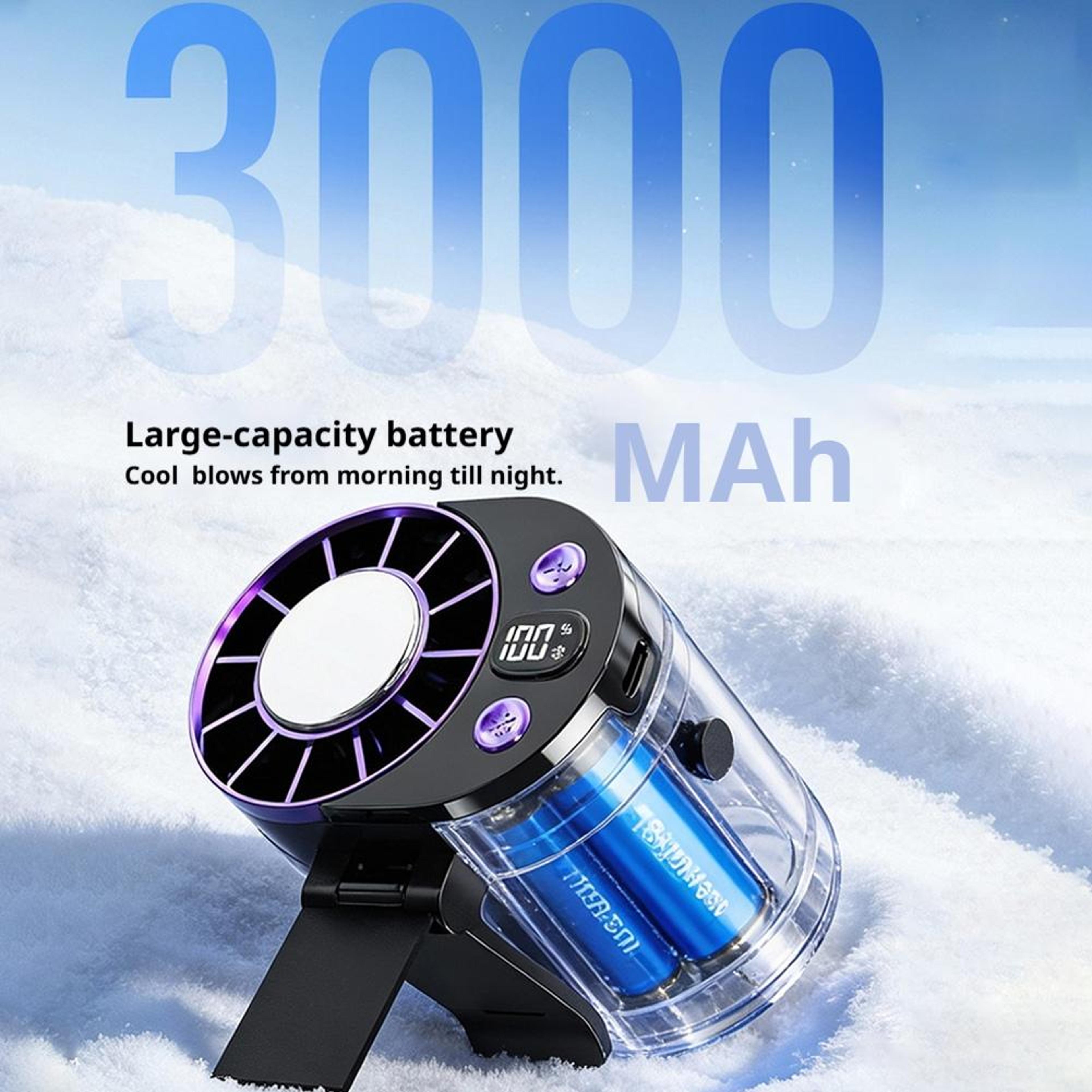 Portable Waist Cooling Fan Personal Air Conditioner With LED Display And 100 Speed Settings 5