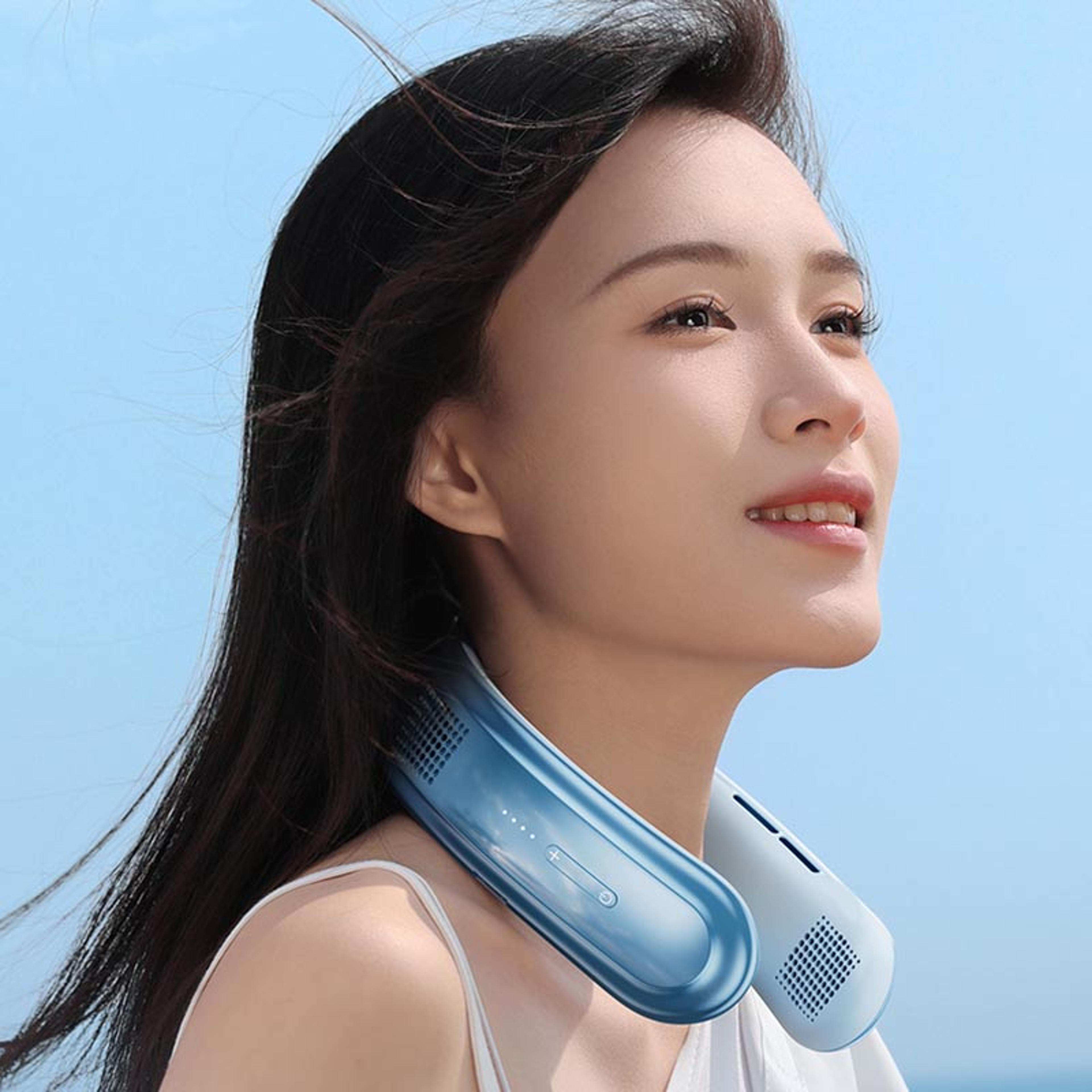 Portable Neck Fan 10000mAh Rechargeable Personal Cooling Fan 4