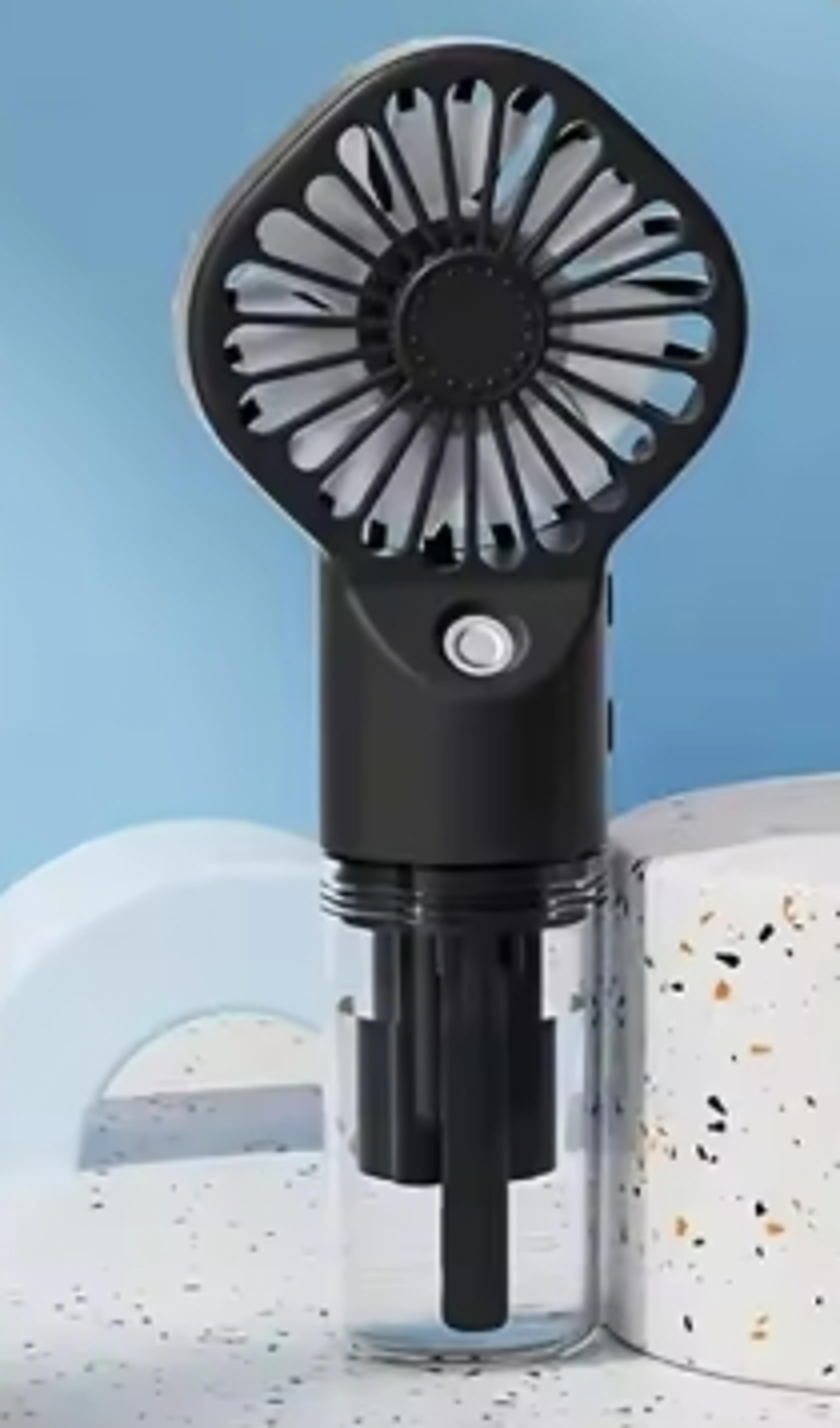 Handheld Mini Fan Portable Mist Cooler Rechargeable USB Fan With Cooling Spray Humidifier 1