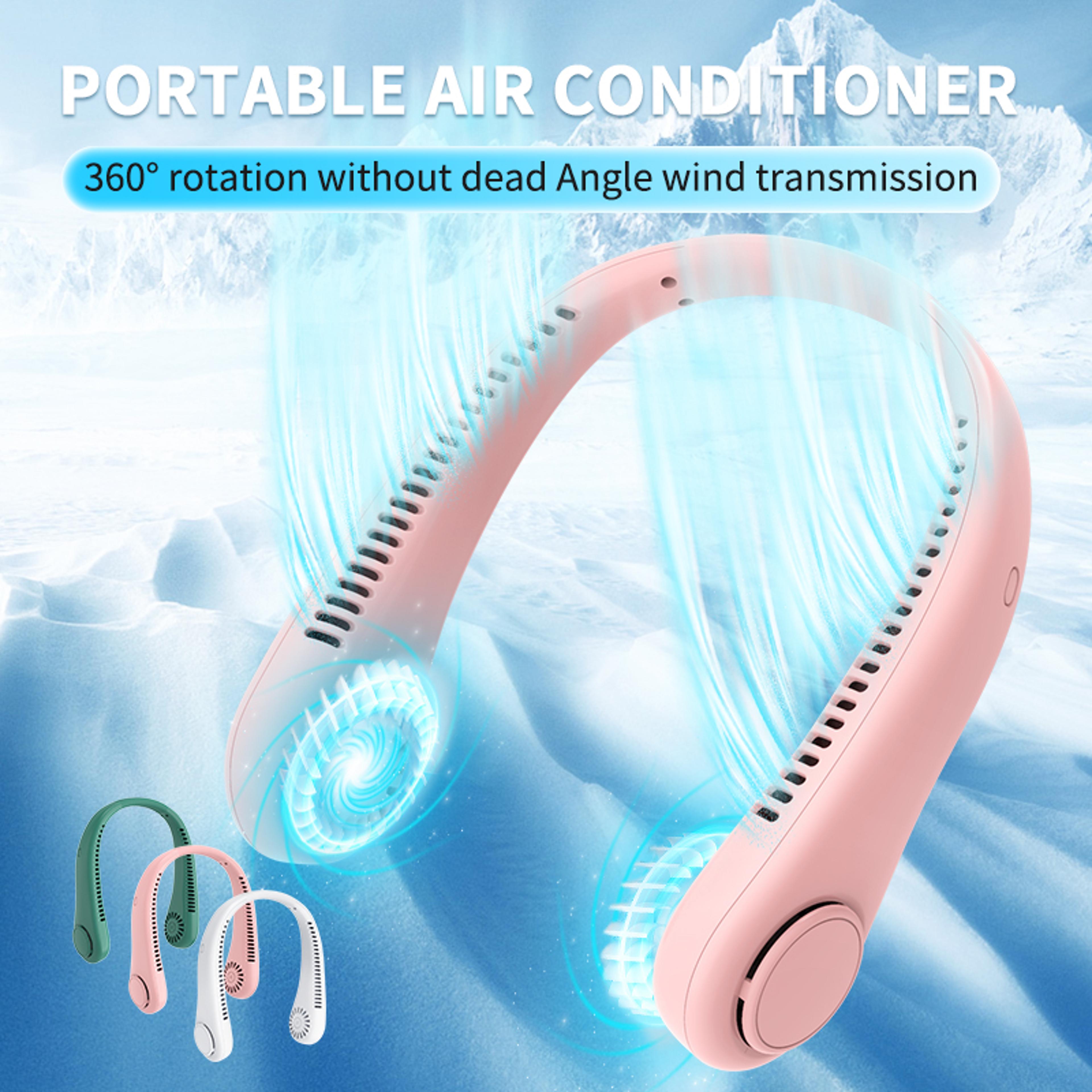 Portable Neck Fan Adjustable USB Rechargeable Hands Free Cooling Fan 1