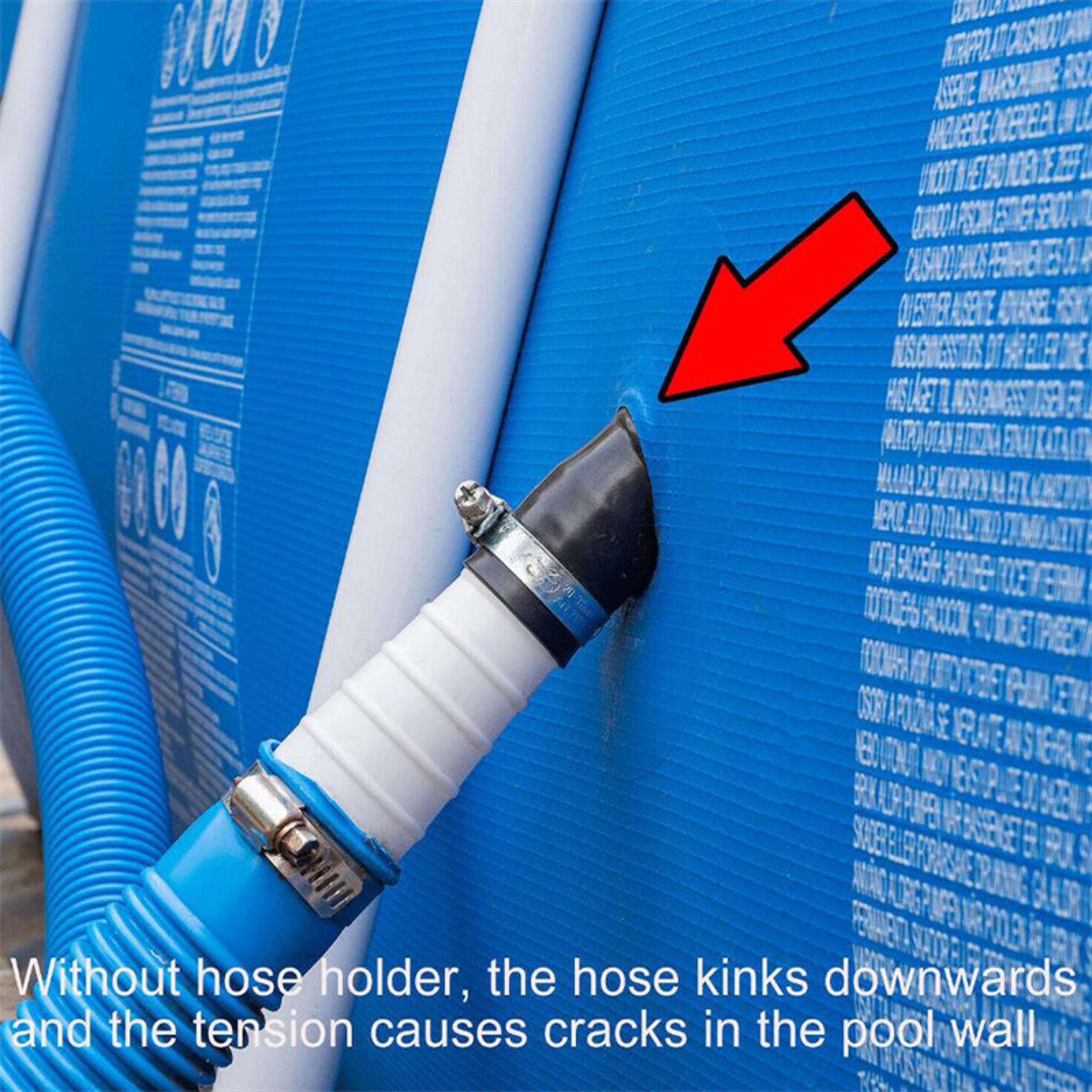 Swimming Pool Pipe Holder Mount For Hoses With Cable Tie 4