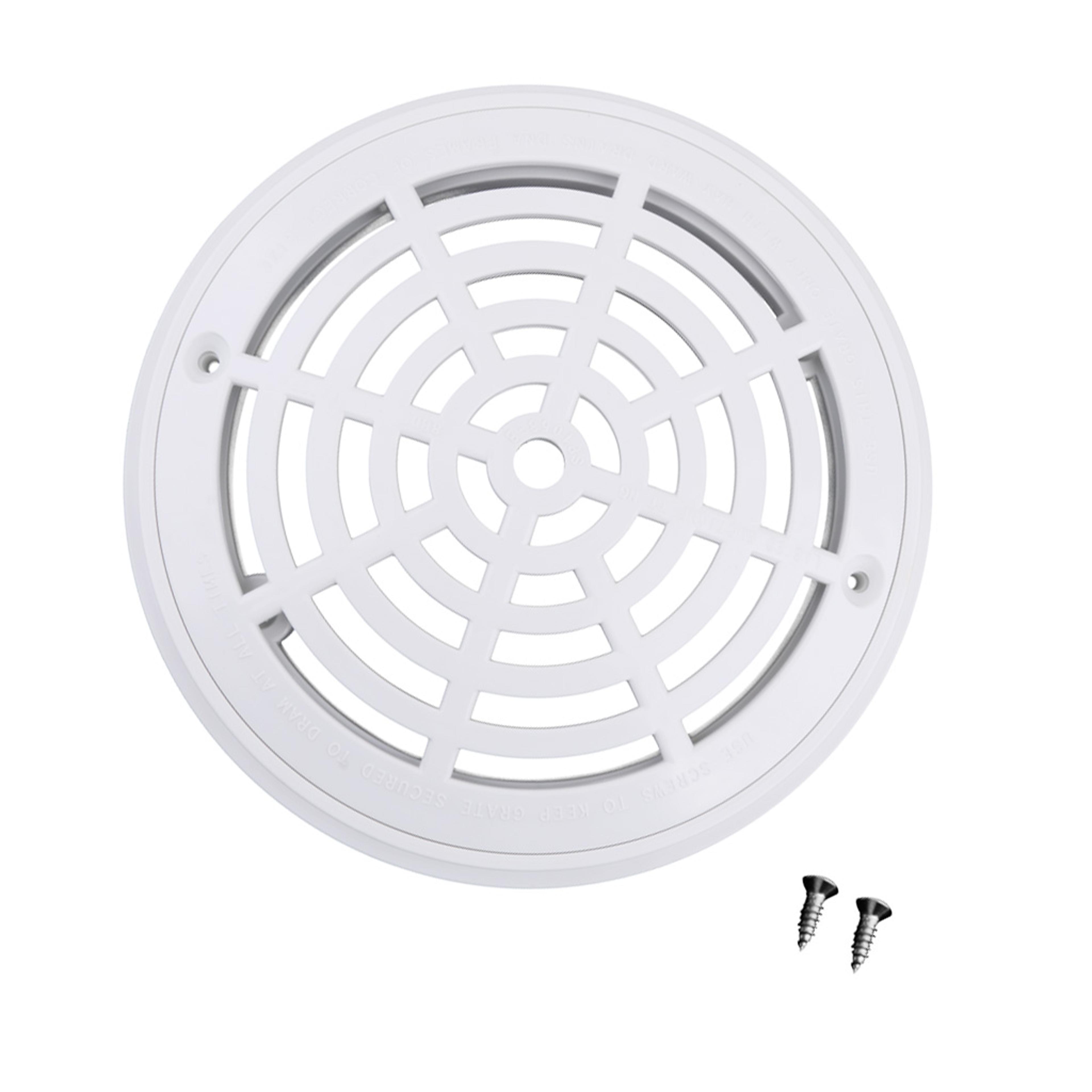 Pool Drain Cover Replacement Grate With Mounting Plate For Swimming Pools 5