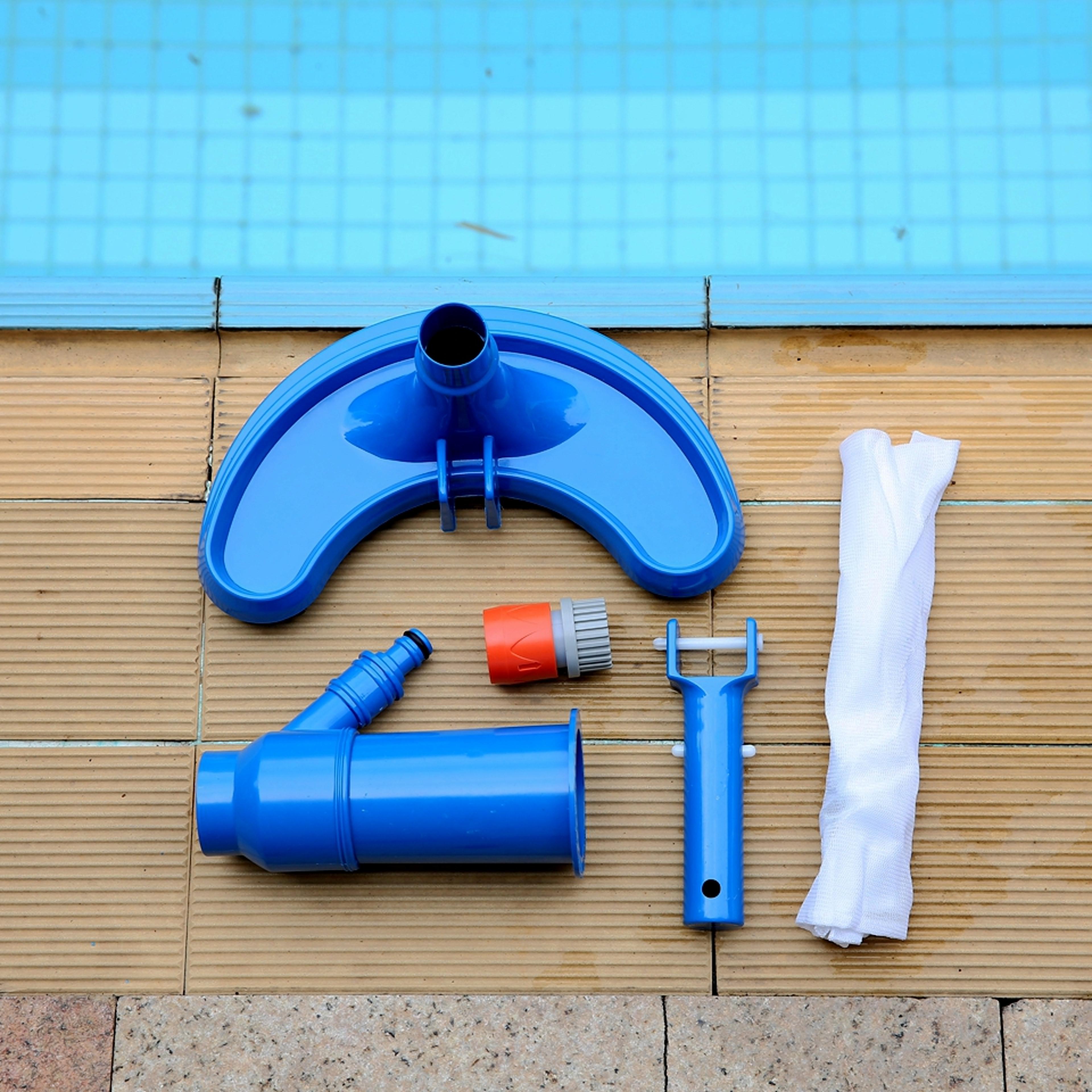 Professional Pool Vacuum Swimming Pool Cleaner Kit With Vacuum Head And Brush 5