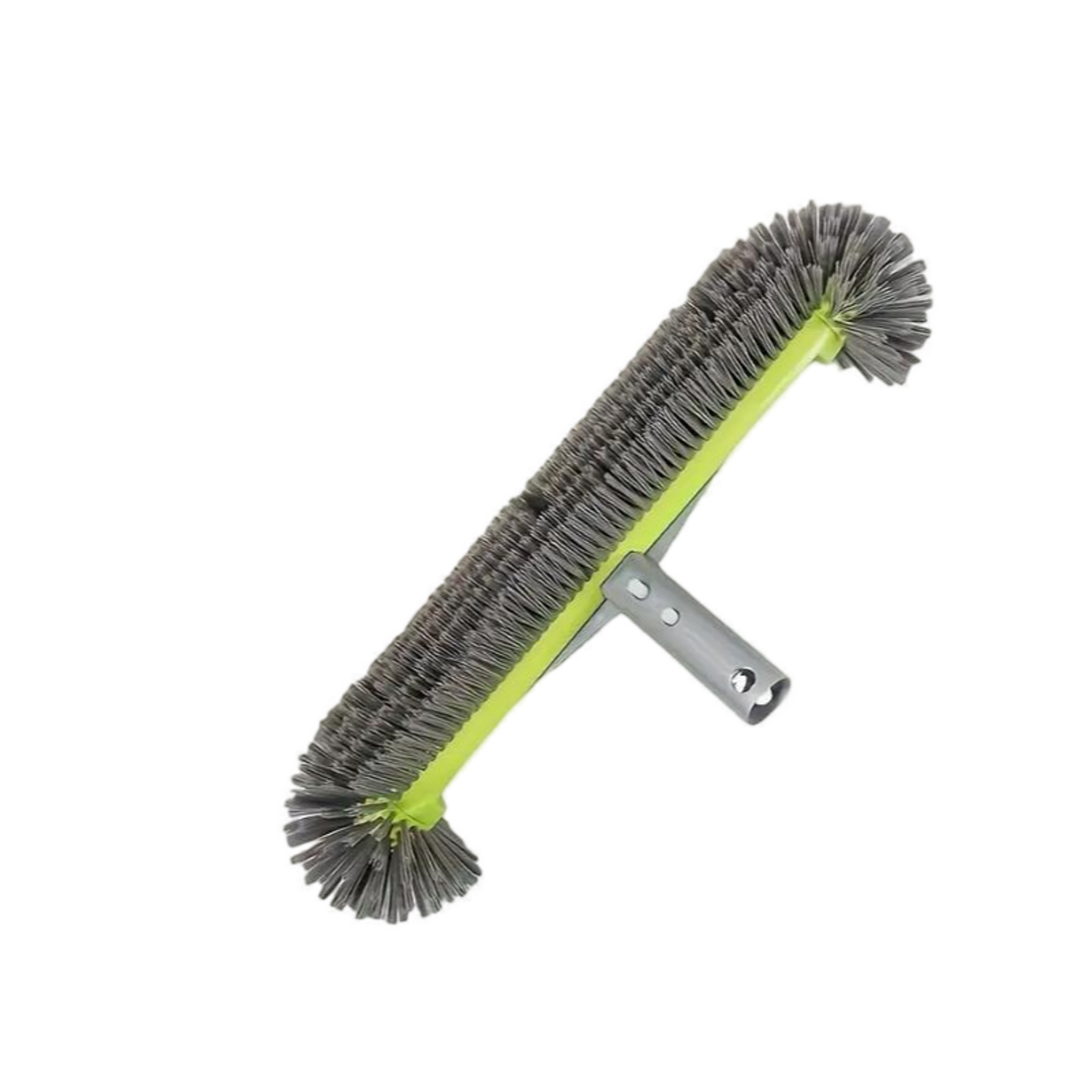 heavy duty pool brush head with aluminum back and 7 row nylon bristles