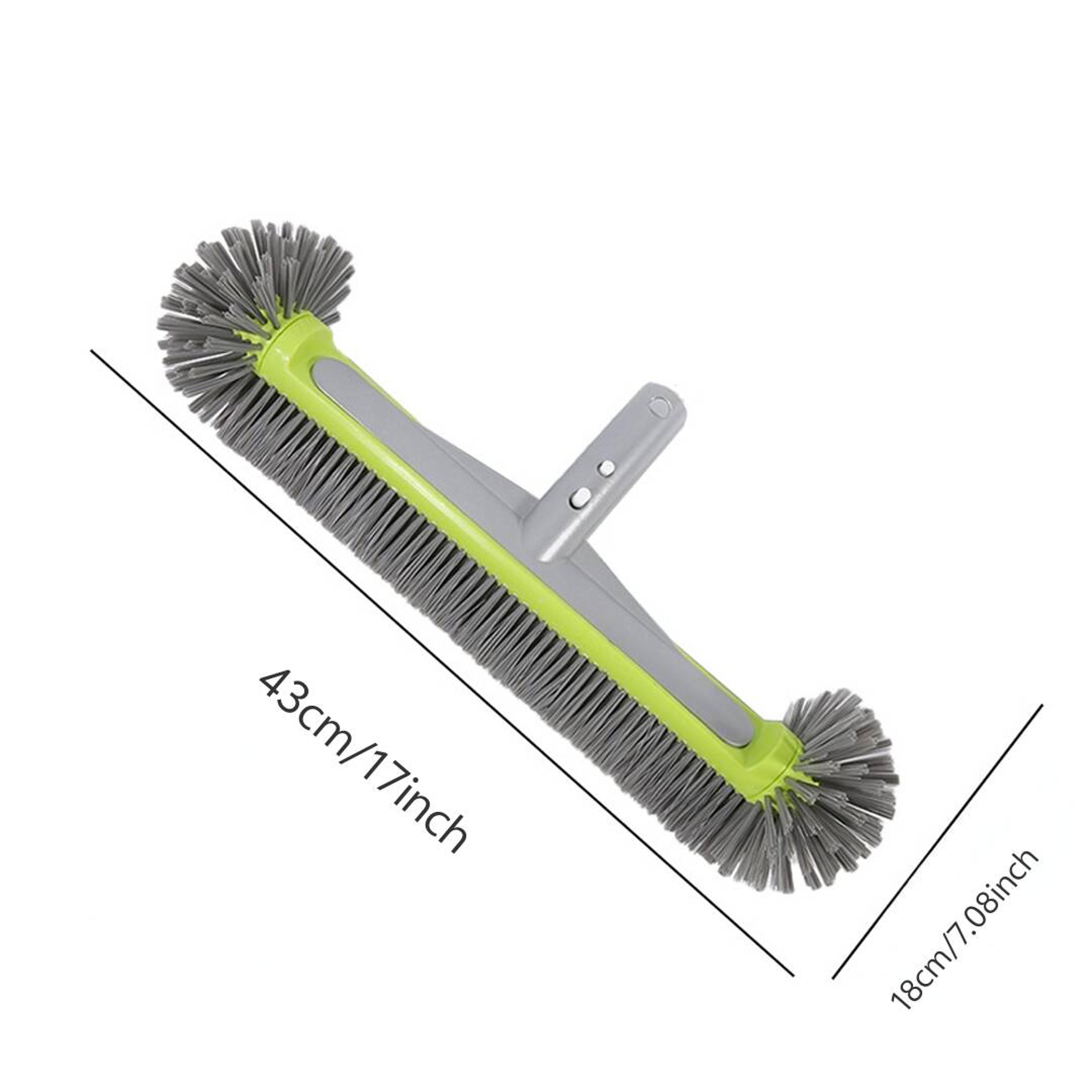 Heavy Duty Pool Brush Head With Aluminum Back And 7 Row Nylon Bristles 4