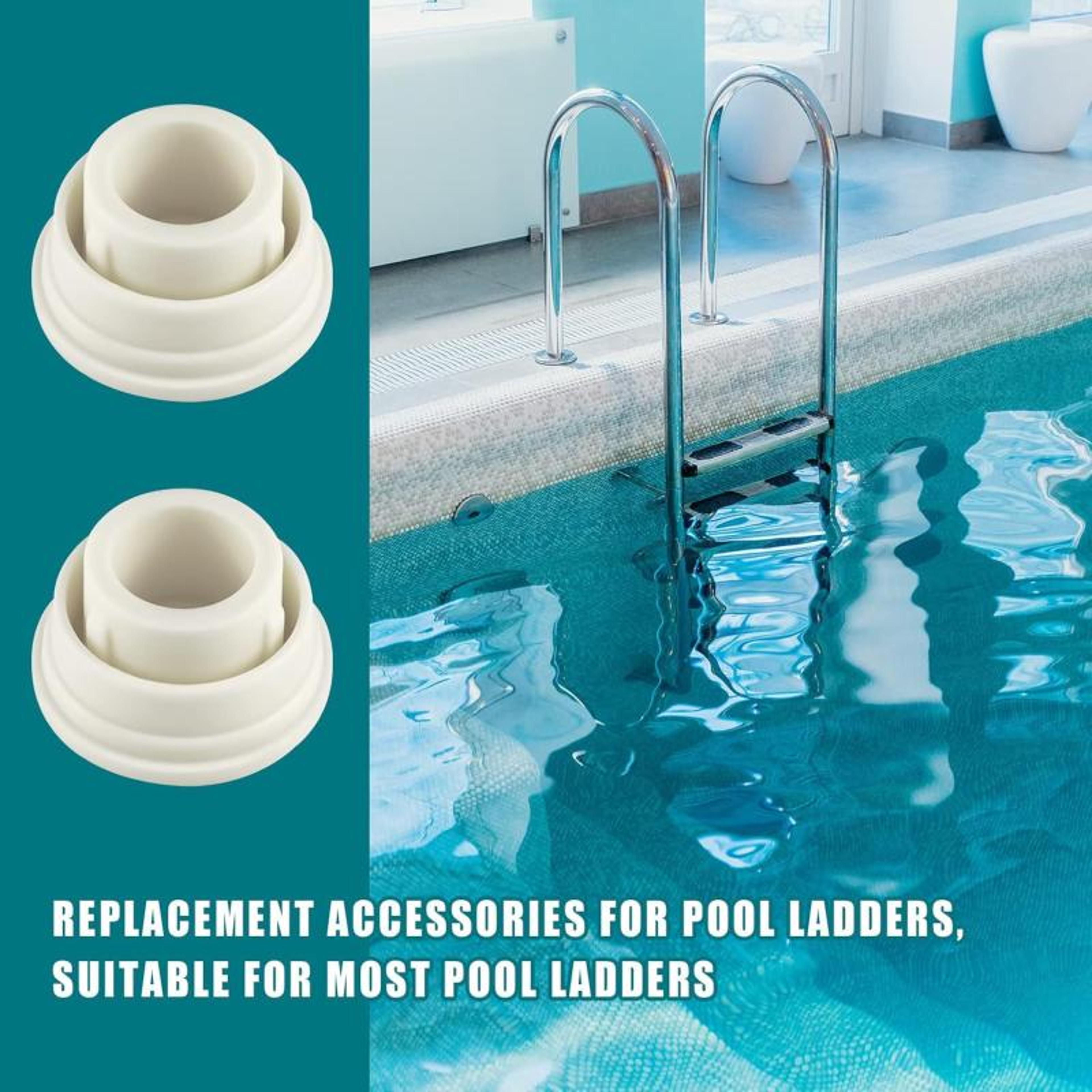 Premium Pool Ladder Bumpers Rubber Pool Ladder End Caps For Inground Pool Protection 2
