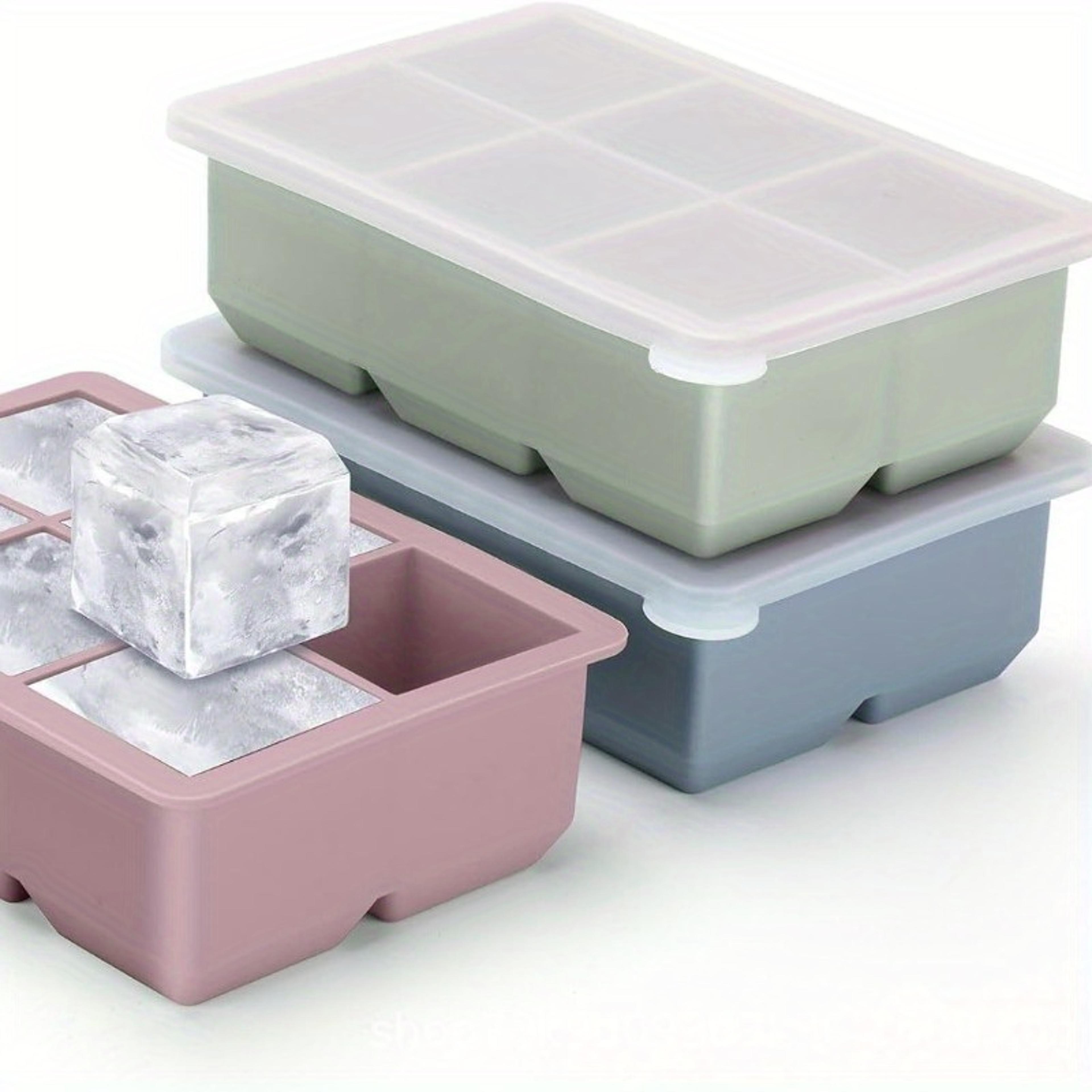 Premium Silicone Ice Cube Tray 6 Cavity Large Ice Cube Mold For Whiskey Cocktails  Chilled Drinks 3