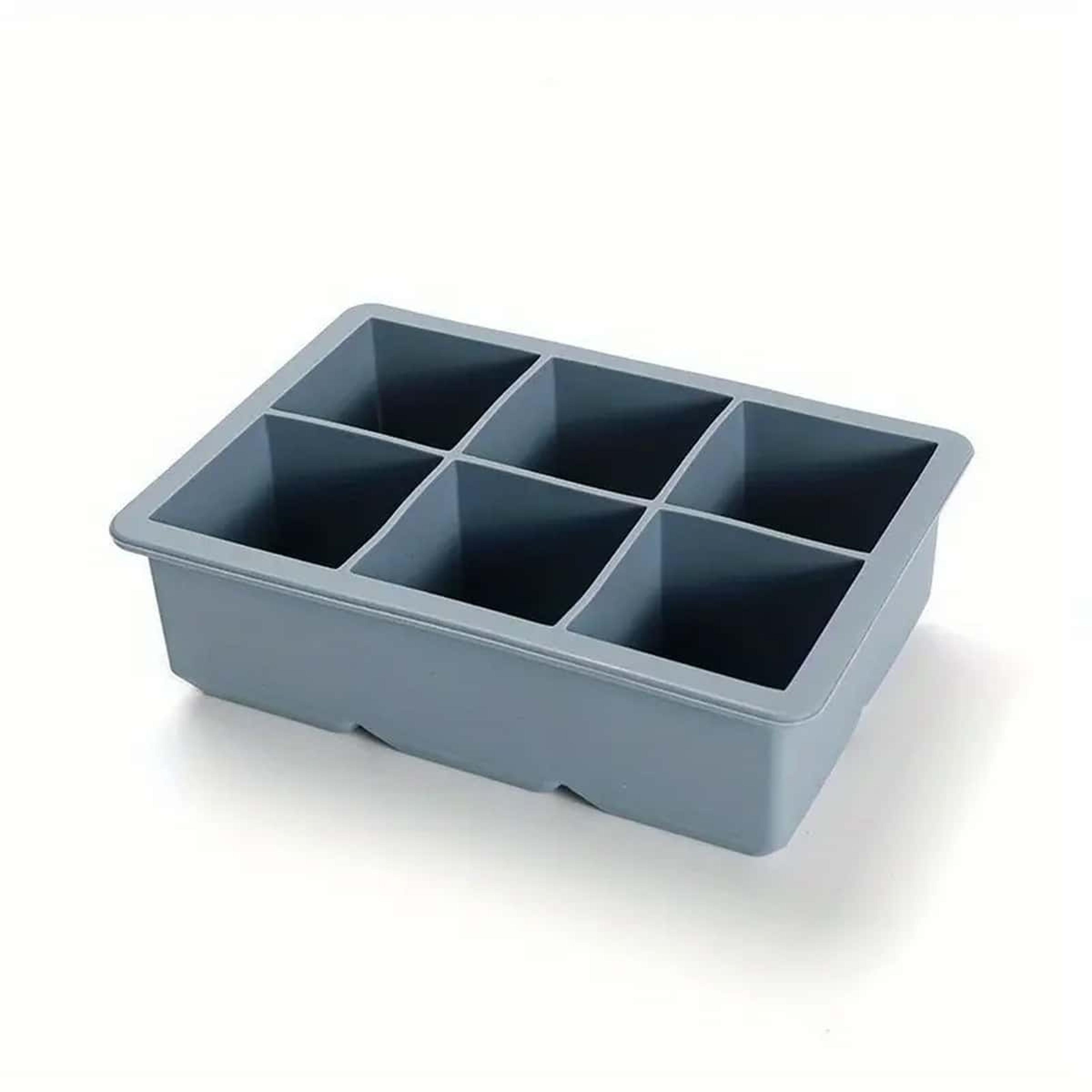 Premium Silicone Ice Cube Tray 6 Cavity Large Ice Cube Mold For Whiskey Cocktails  Chilled Drinks 5