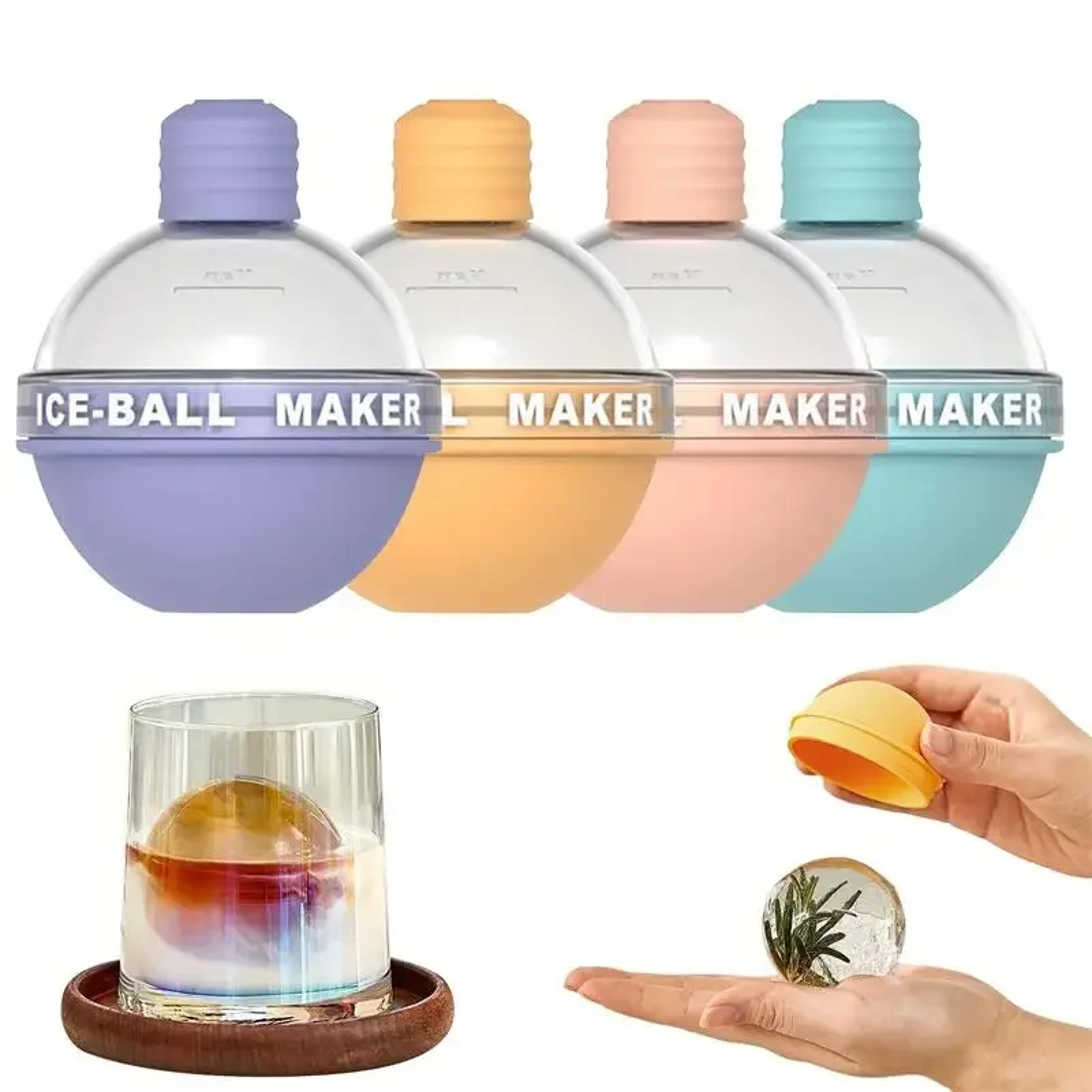 Premium Ice Sphere Mold Silicone Ice Ball Maker For Whiskey Cocktails And Chilled Drinks 4