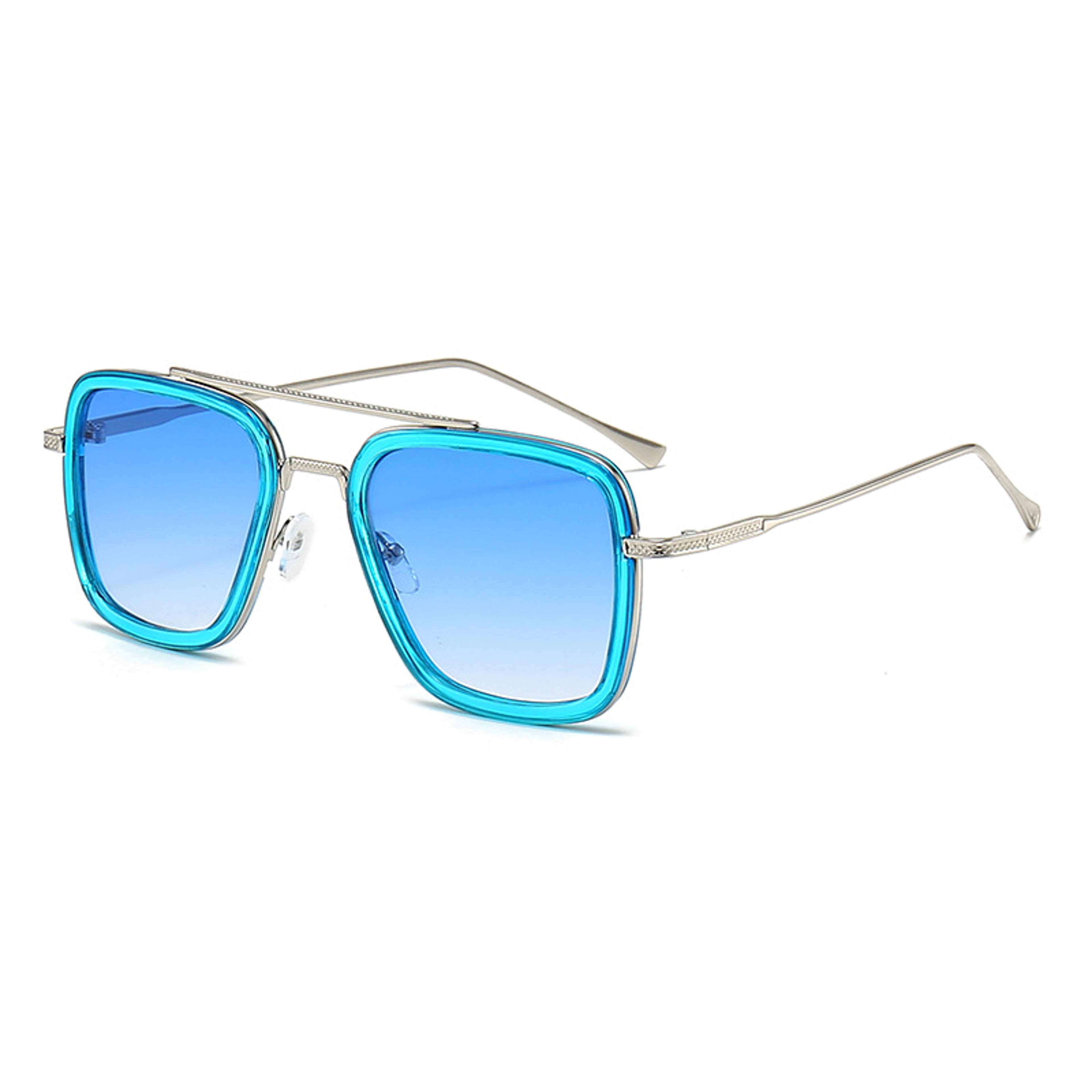 Vintage Square Metal Frame Sunglasses For Women And Men 1