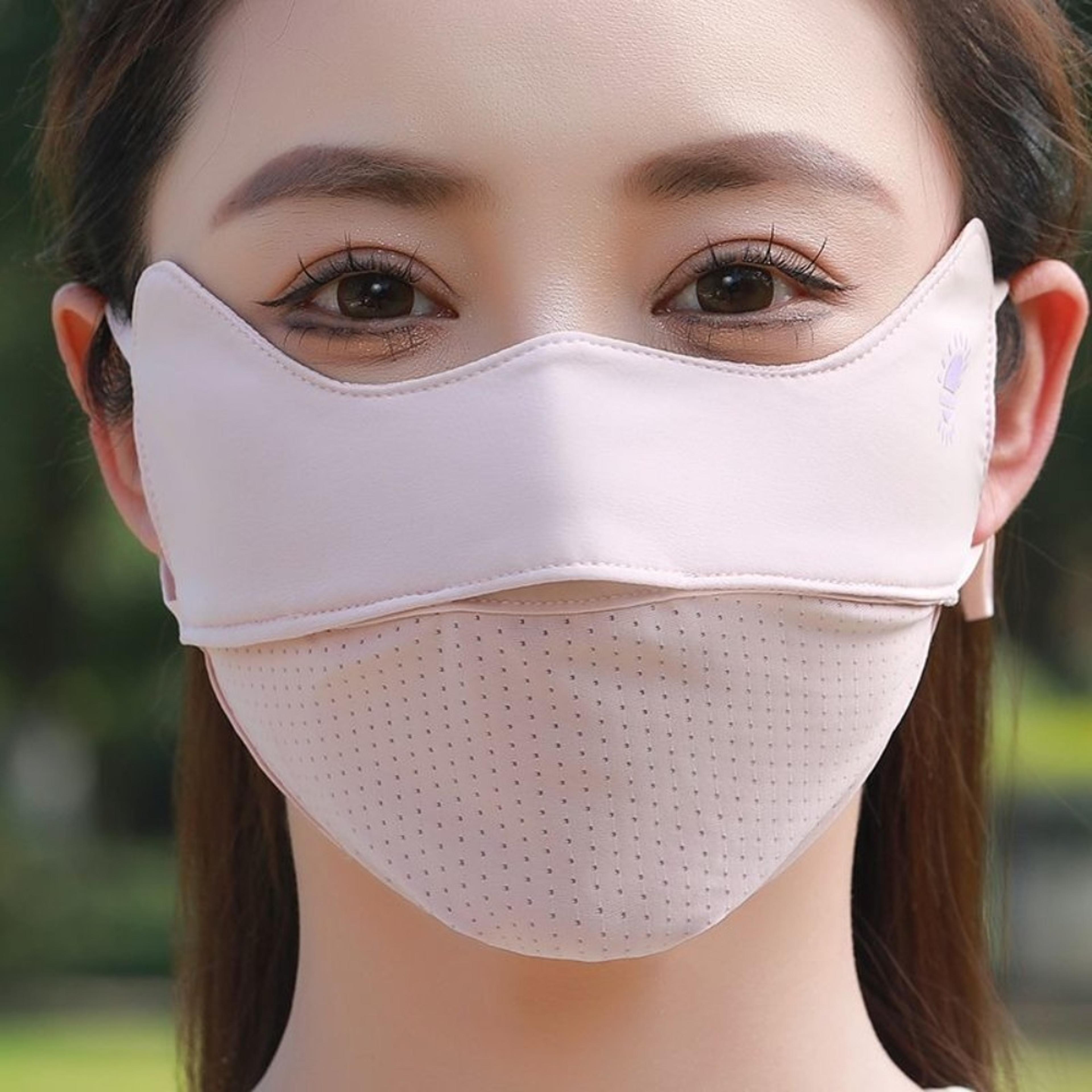 Cooling Ice Silk Face Mask With UV Protection Breathable Washable Face Cover For Outdoor Riding 1