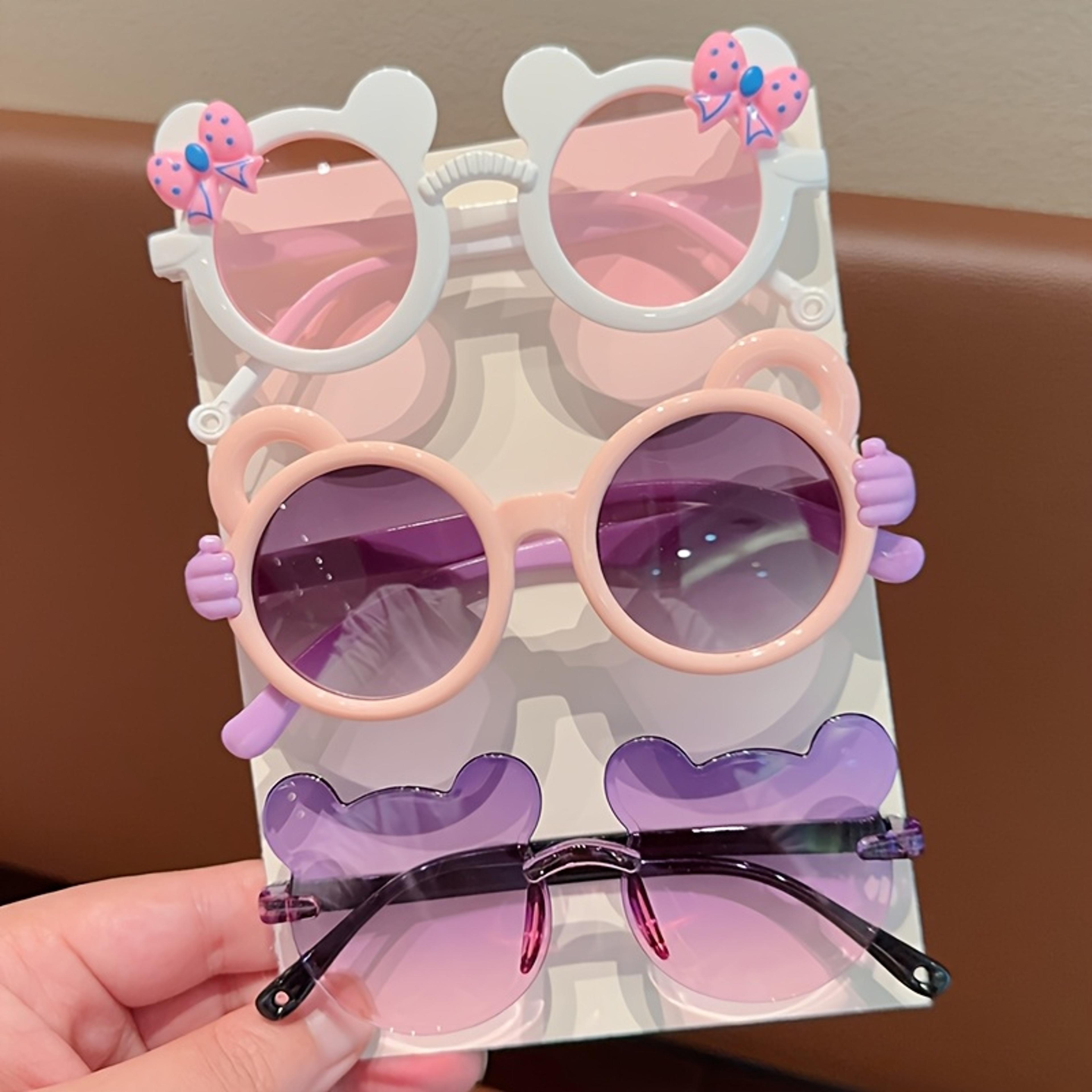 Cute Kids Fashion Glasses With Bear Frame  Bowknot For Boys And Girls 1