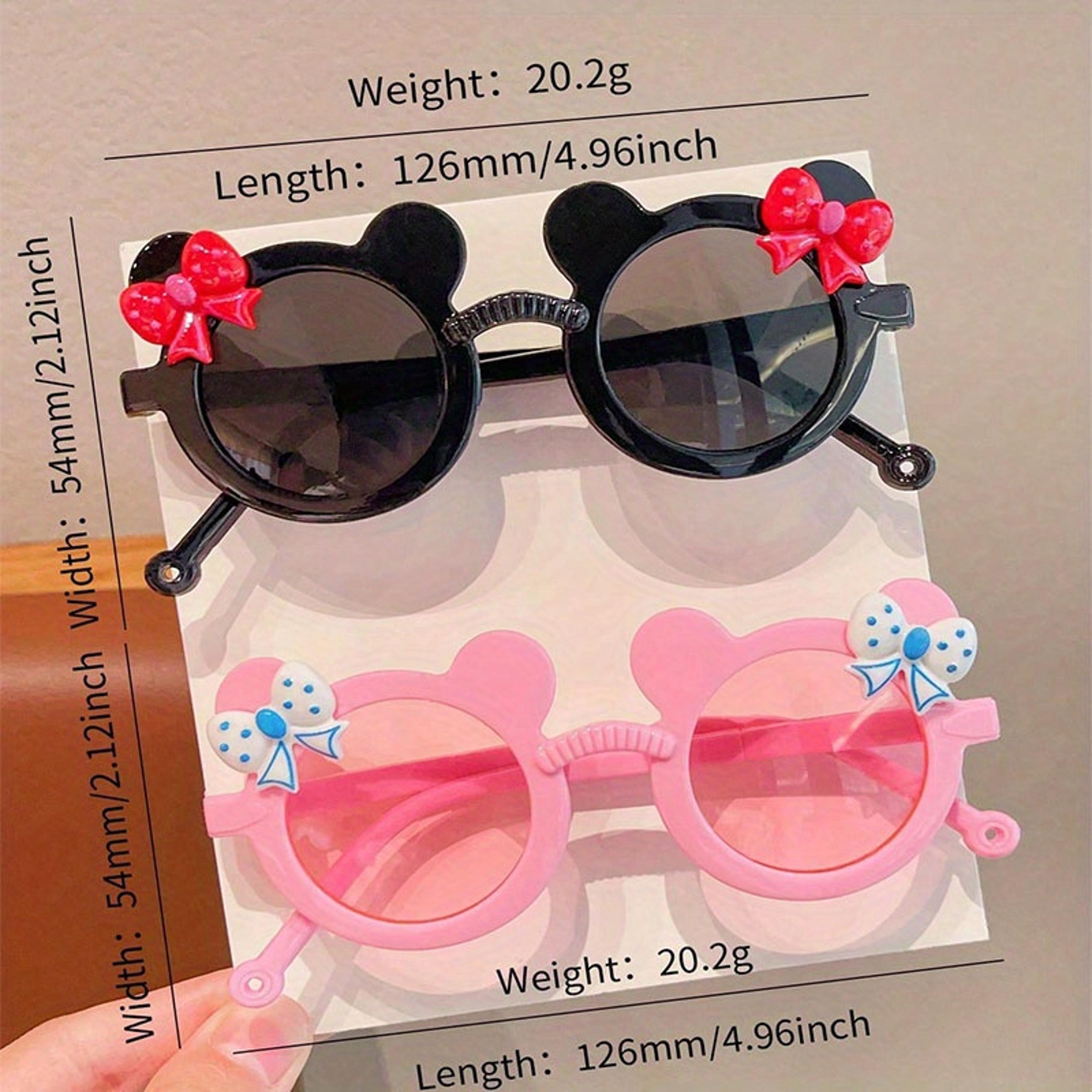 Cute Kids Fashion Glasses With Bear Frame  Bowknot For Boys And Girls 2