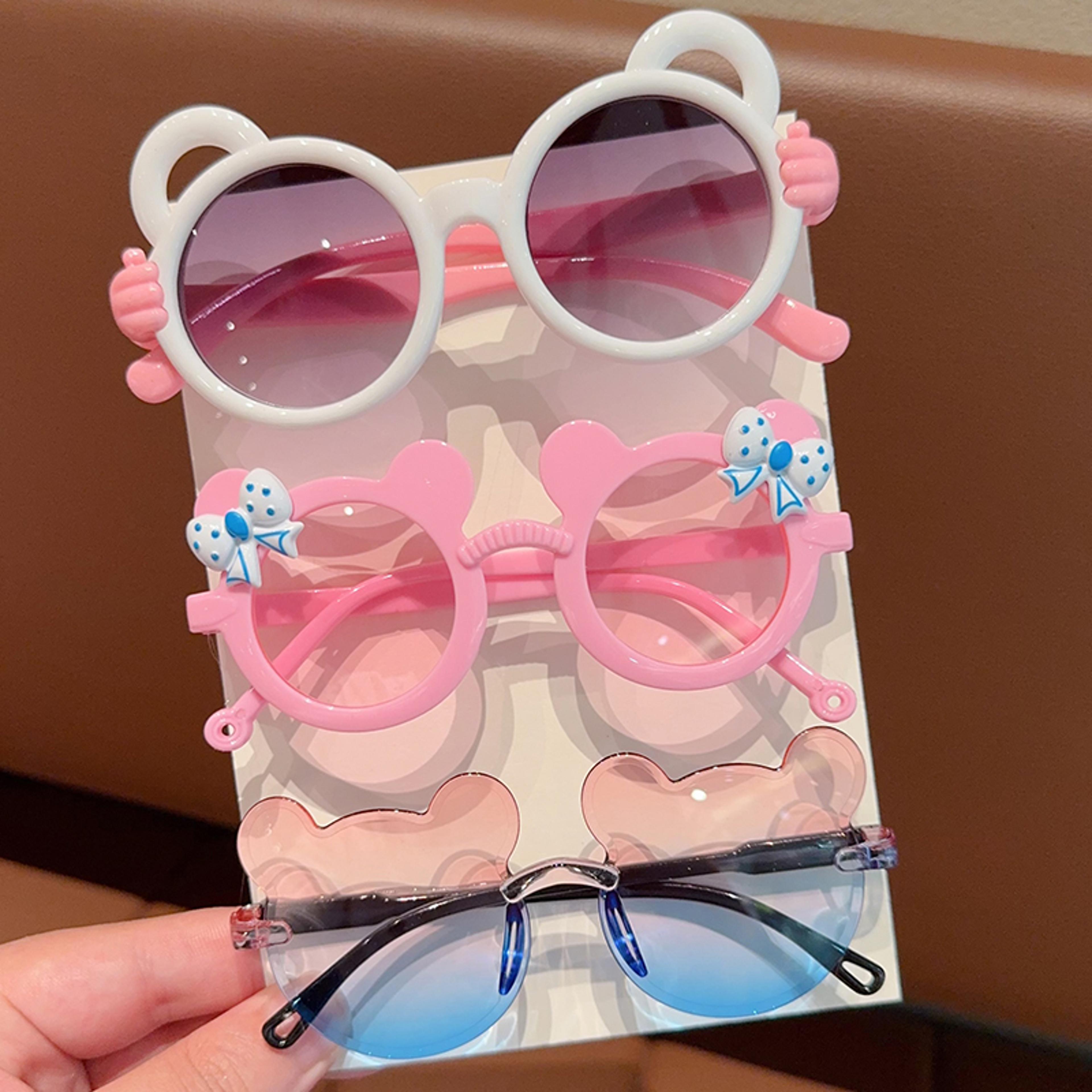 Cute Kids Fashion Glasses With Bear Frame  Bowknot For Boys And Girls 7