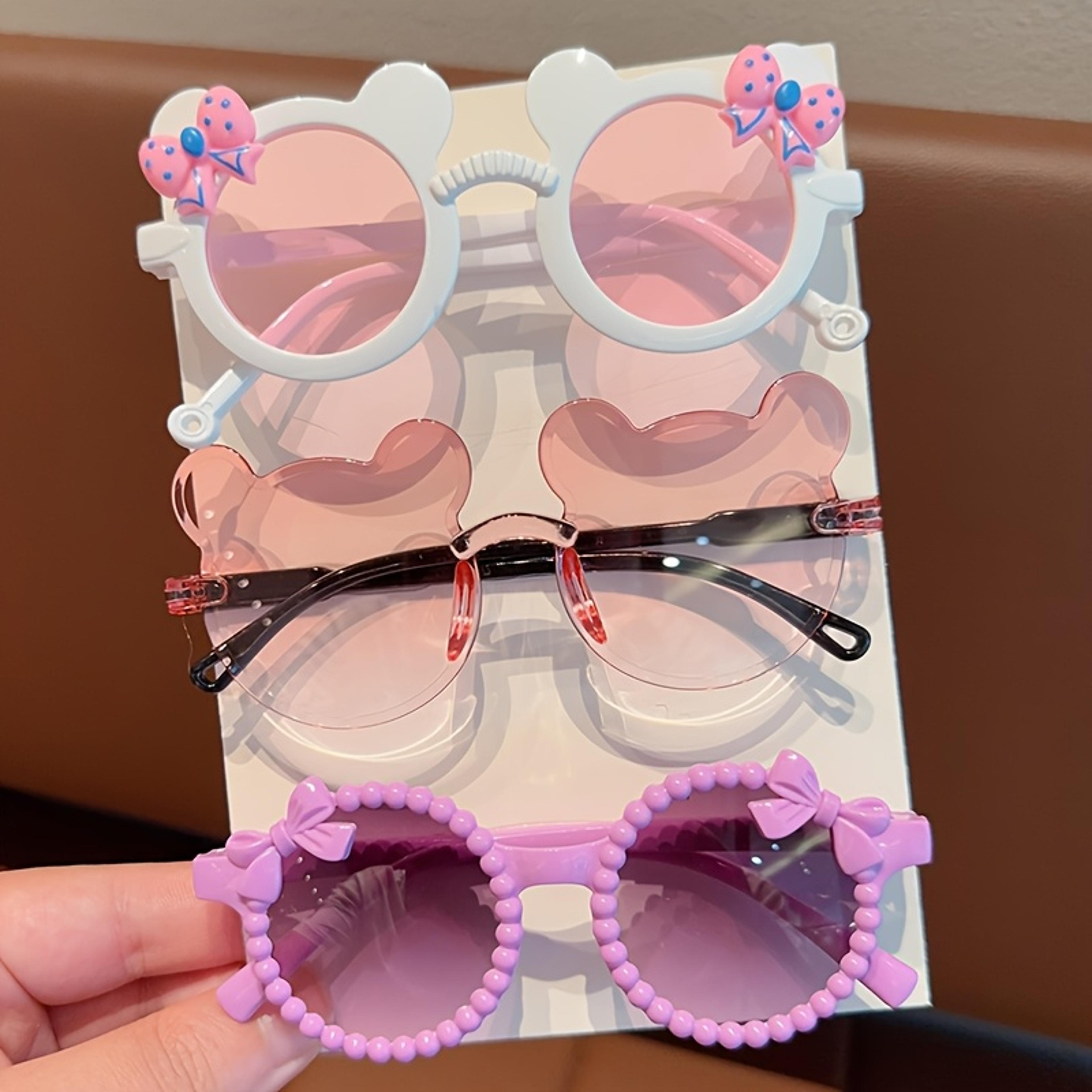 Cute Kids Fashion Glasses With Bear Frame  Bowknot For Boys And Girls 10