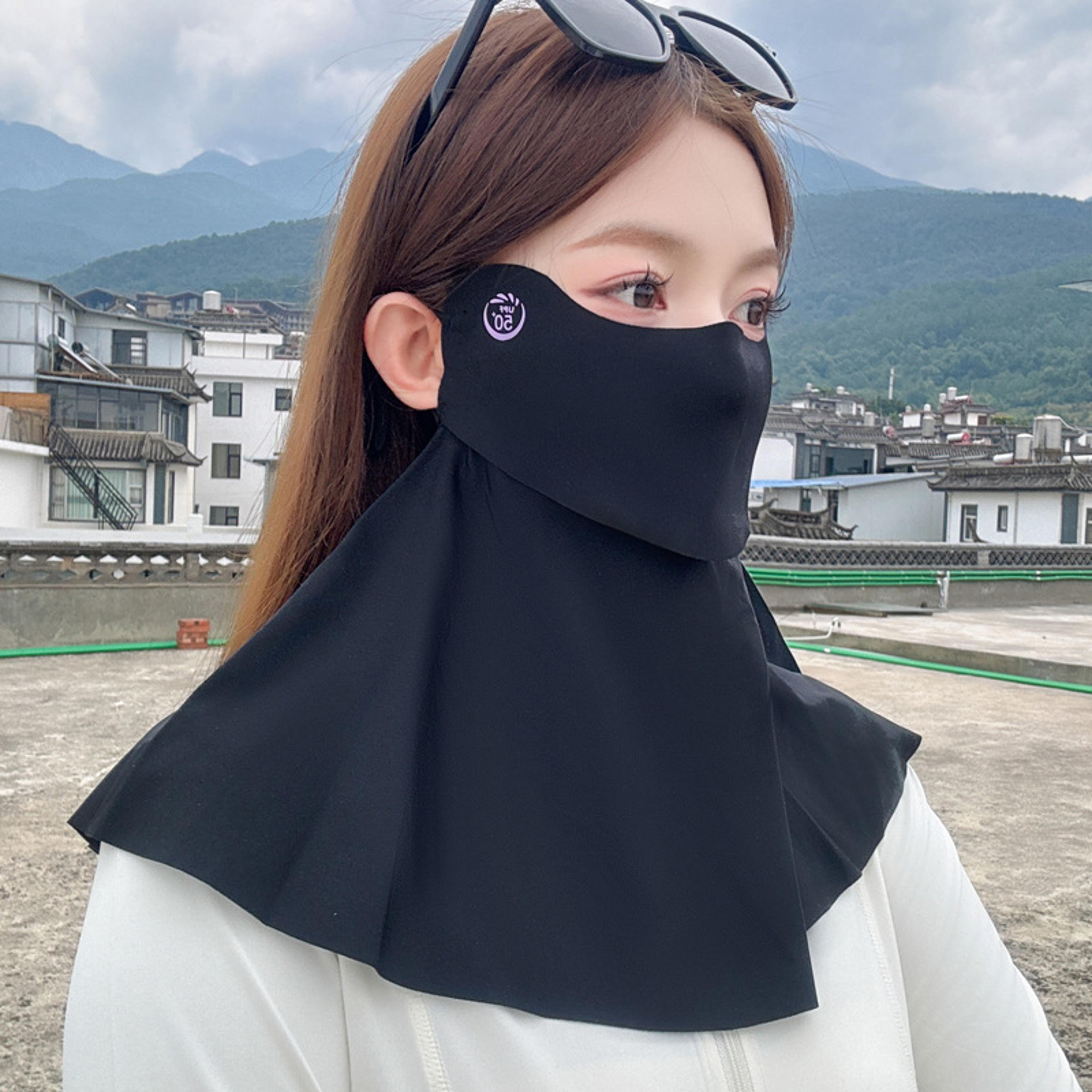 Cooling UV Protection Face Mask With Ice Silk Neck Cover For Cycling  Outdoor Activities 8