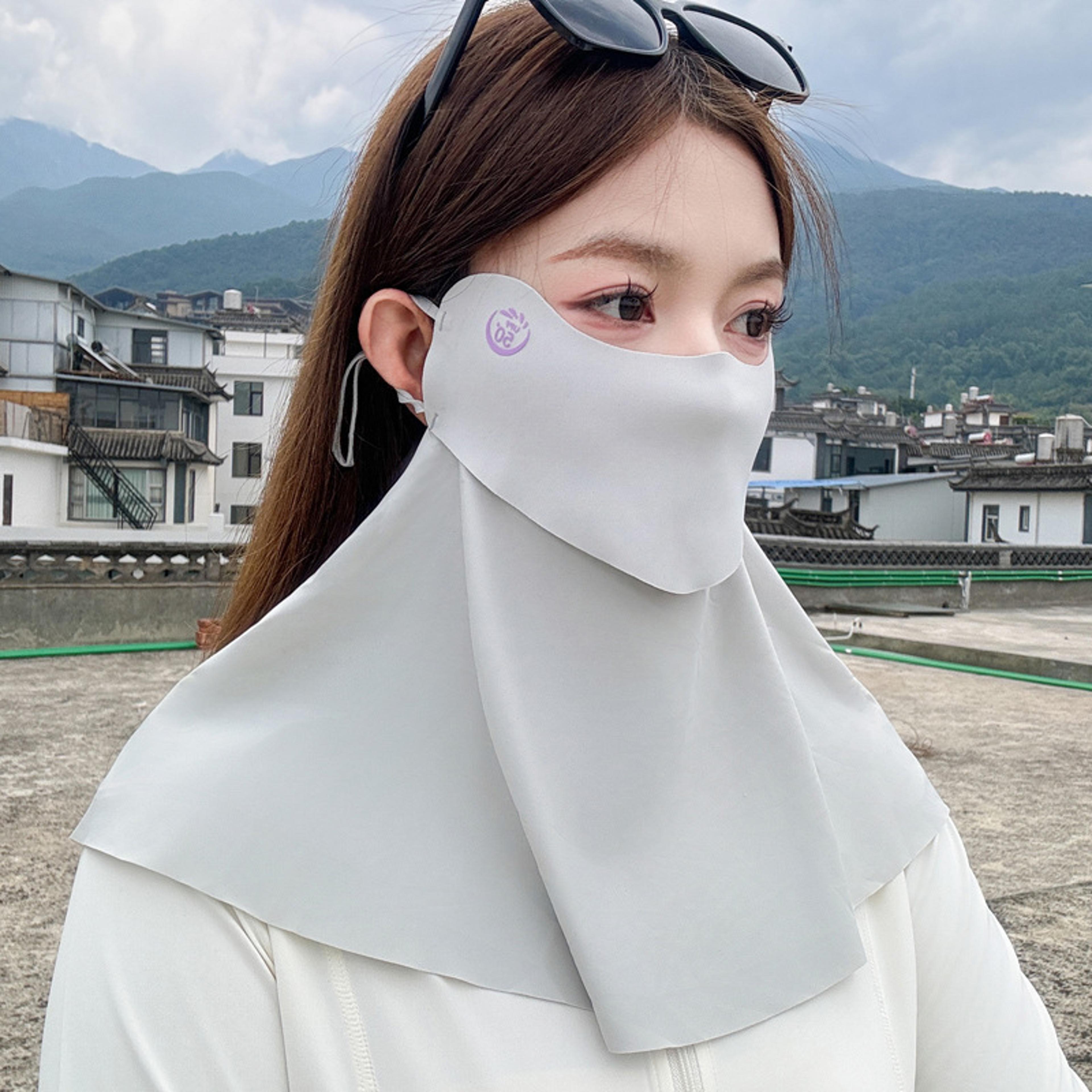 Cooling UV Protection Face Mask With Ice Silk Neck Cover For Cycling  Outdoor Activities 9