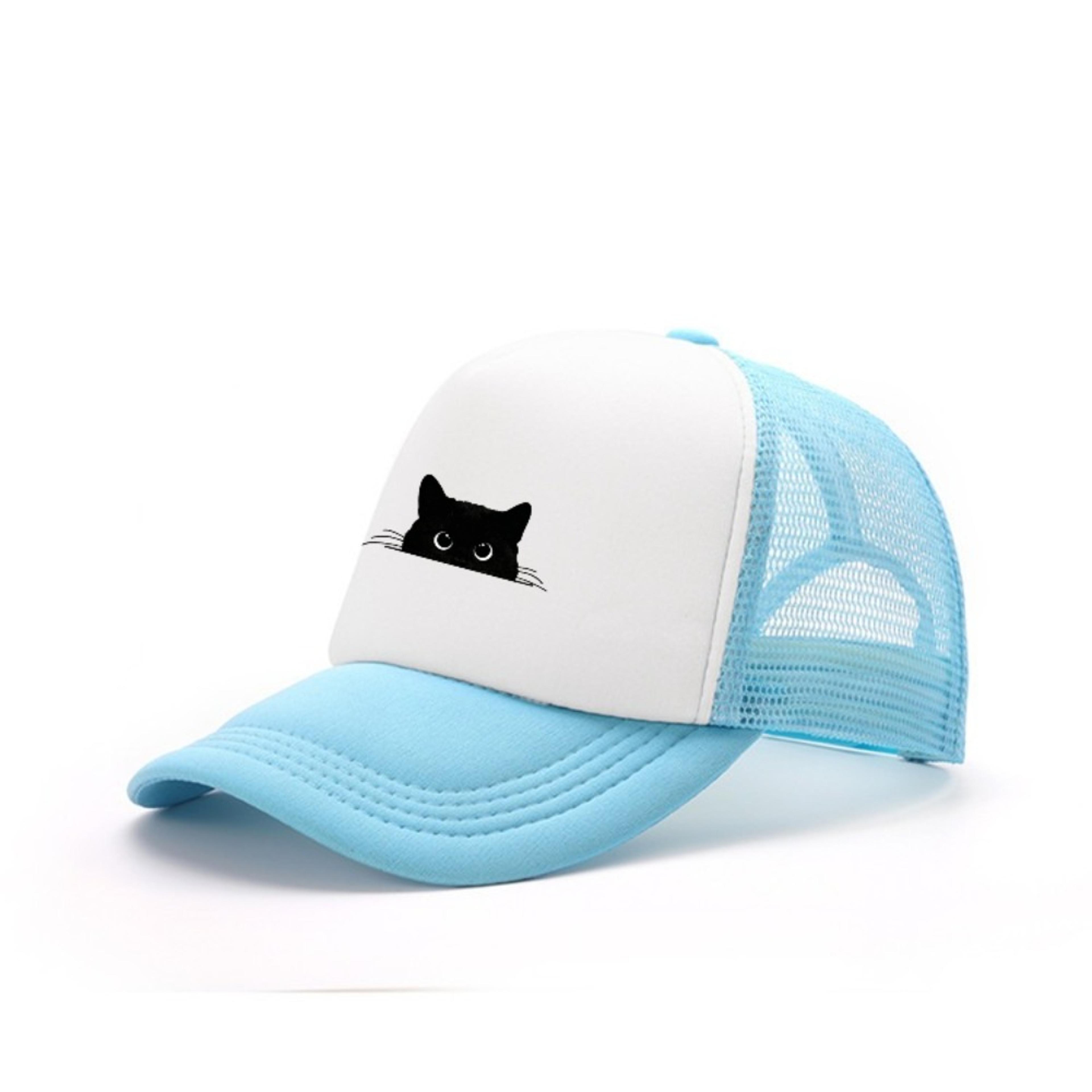 Cute Cat Baseball Cap Adjustable Unisex Sun Shade Hat For Travel  Everyday Wear 3