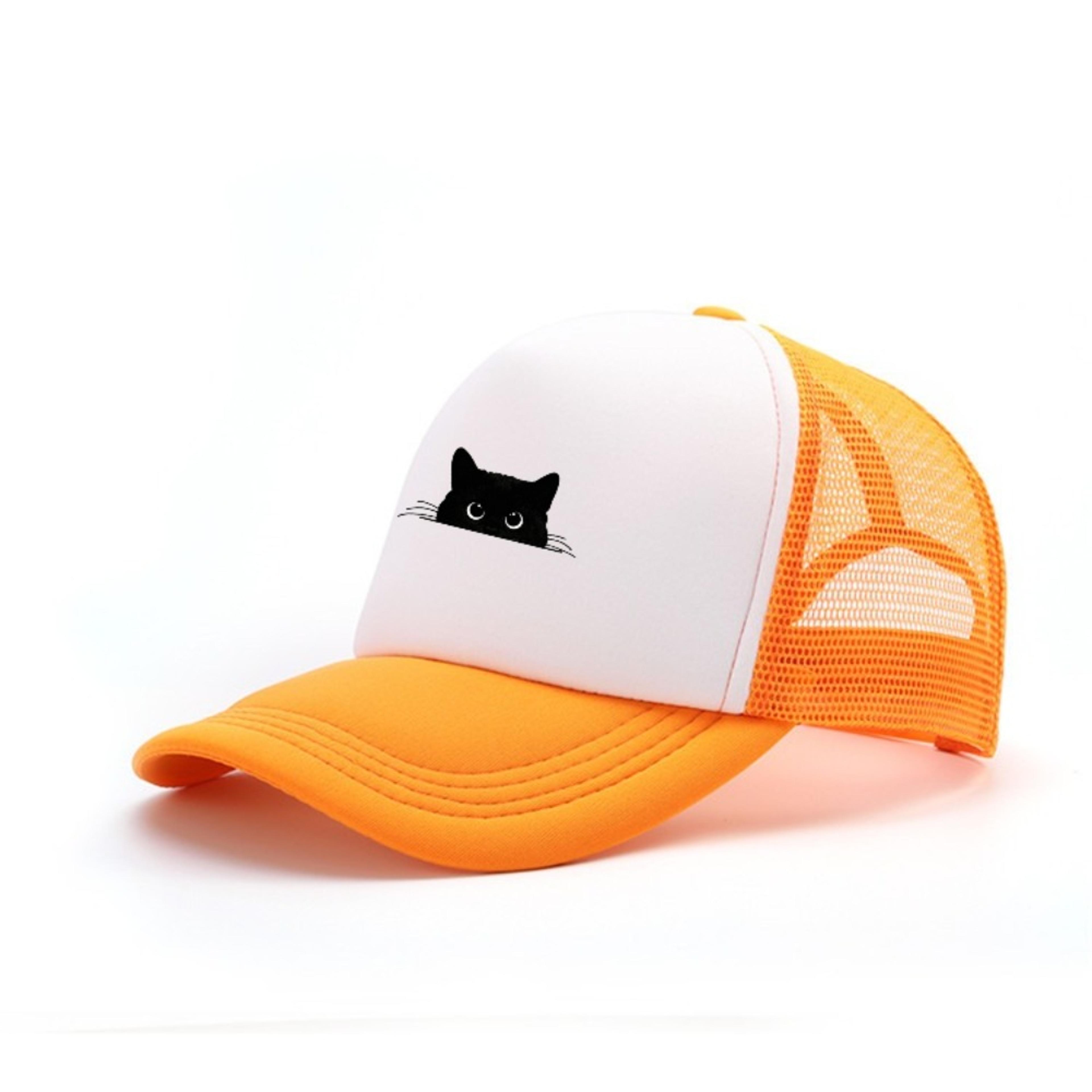 Cute Cat Baseball Cap Adjustable Unisex Sun Shade Hat For Travel  Everyday Wear 8