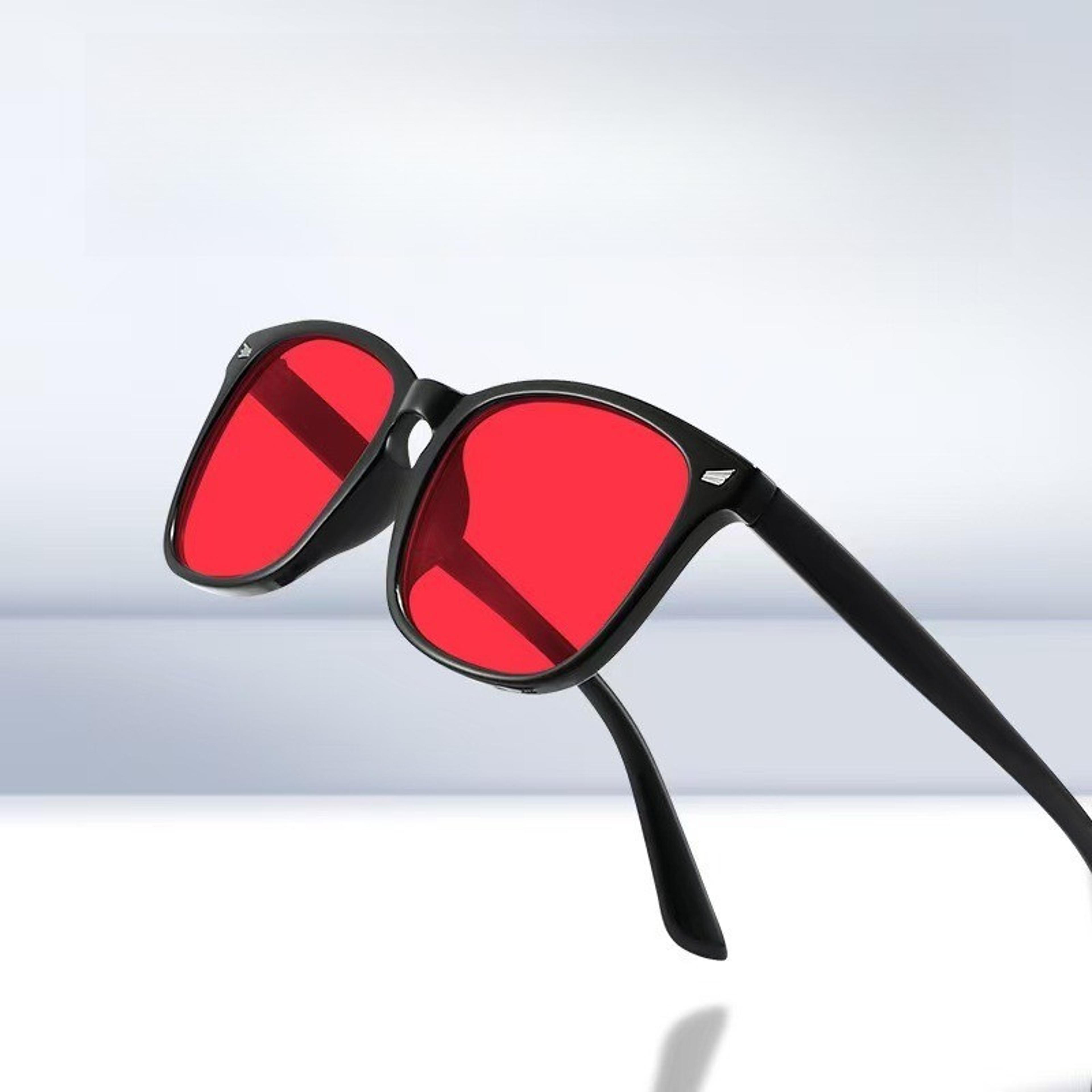Classic Red Lens Blue Light Blocking Sleep Glasses 0