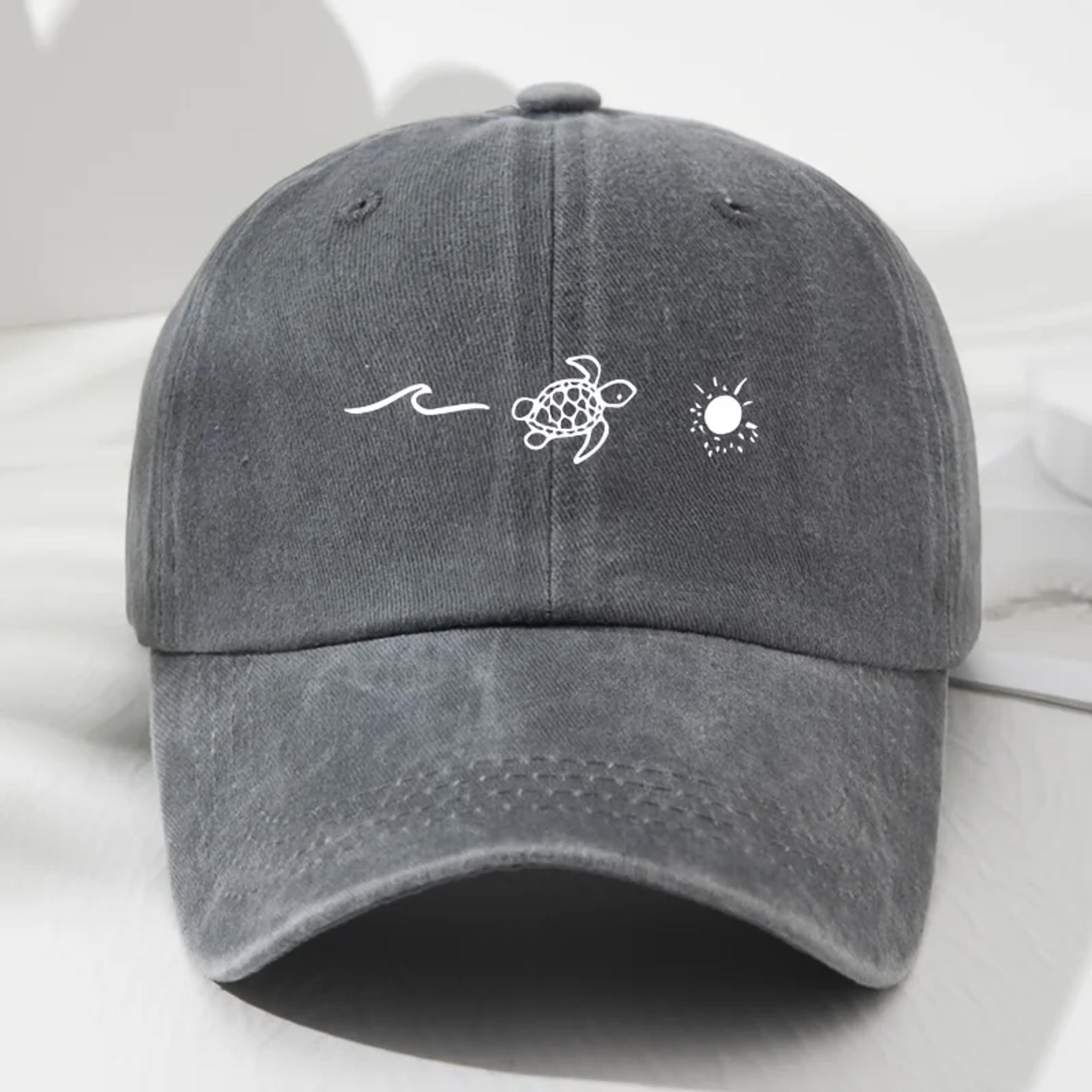 Turtle Print Unisex Baseball Cap Casual Beach Hat For Outdoor Everyday Wear 5