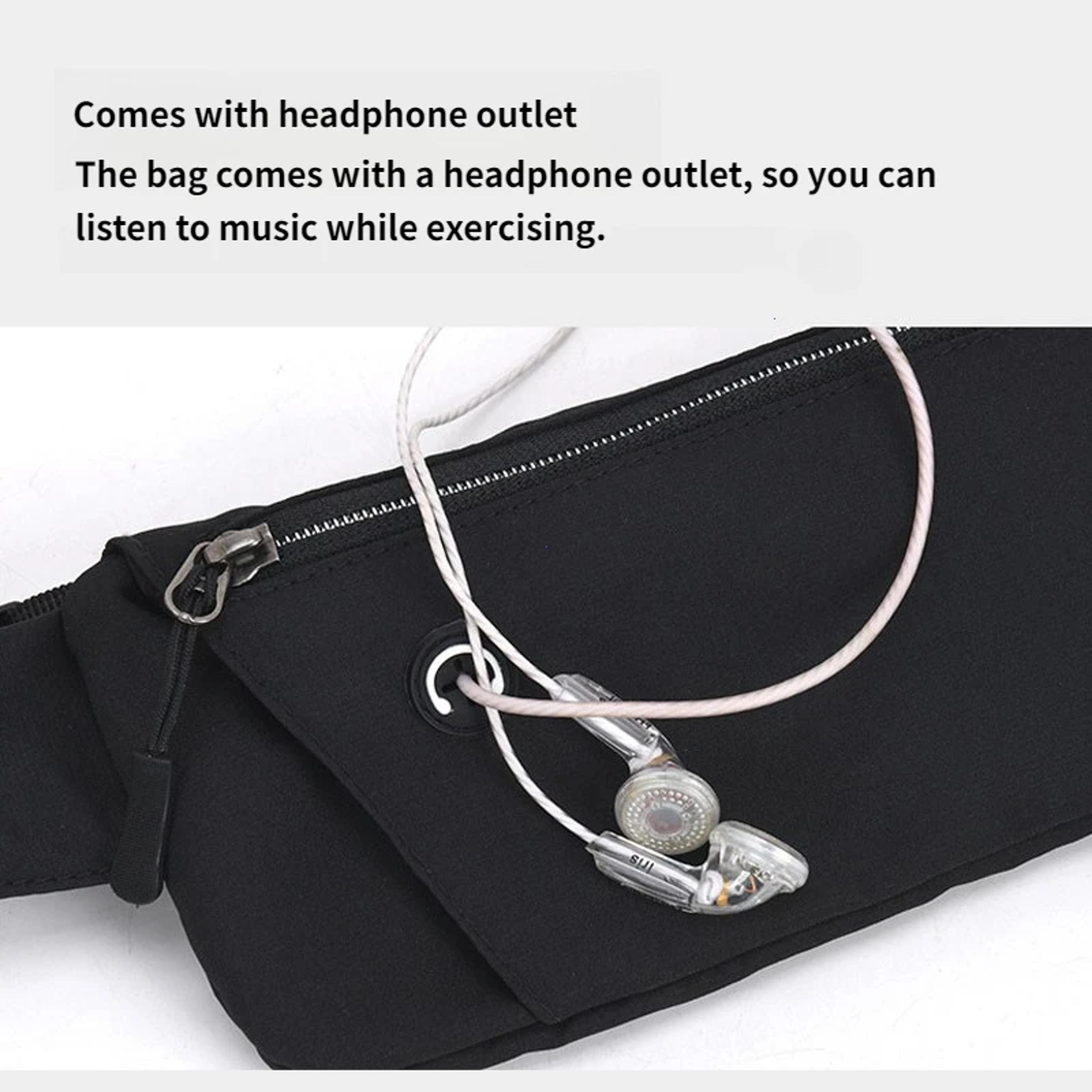 ActiveFit Running Waist Bag Adjustable Running Belt Phone Holder For Gym Walking  Travel 3