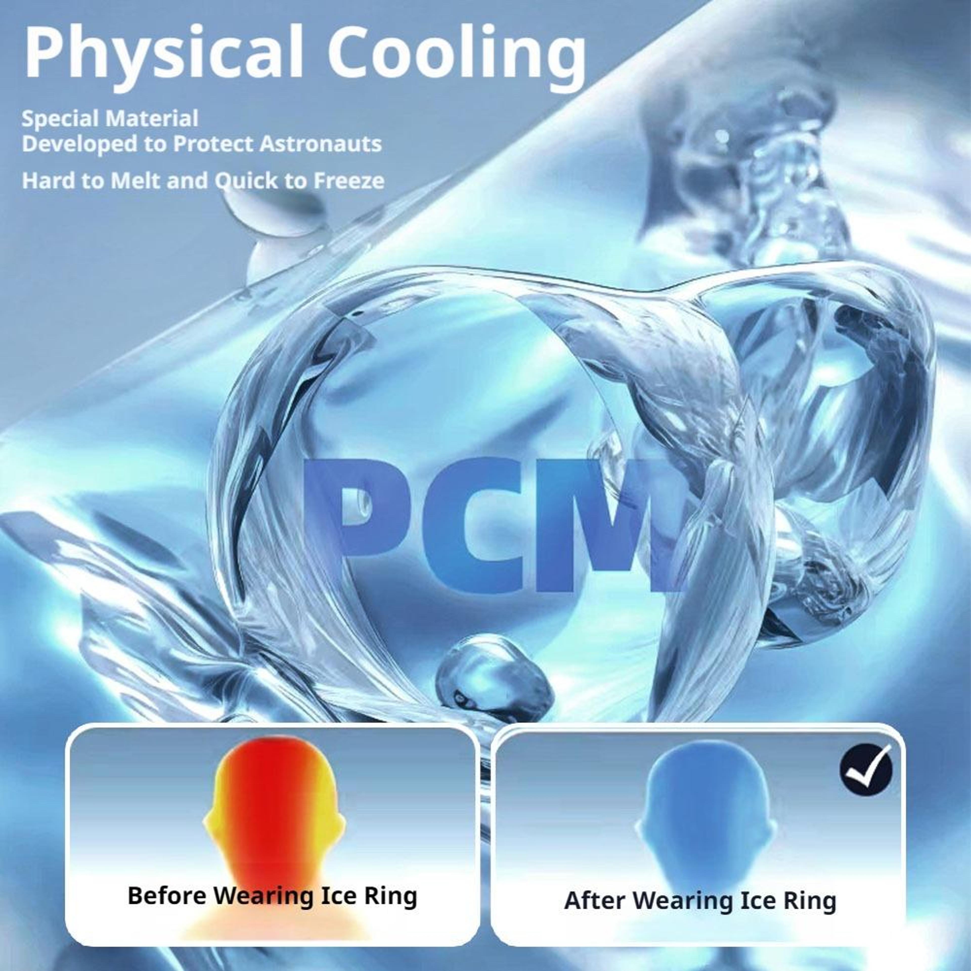 PCM Cooling Neck Ring Reusable Wearable Neck Cooler For Outdoor Sports  Summer Heat Relief 3