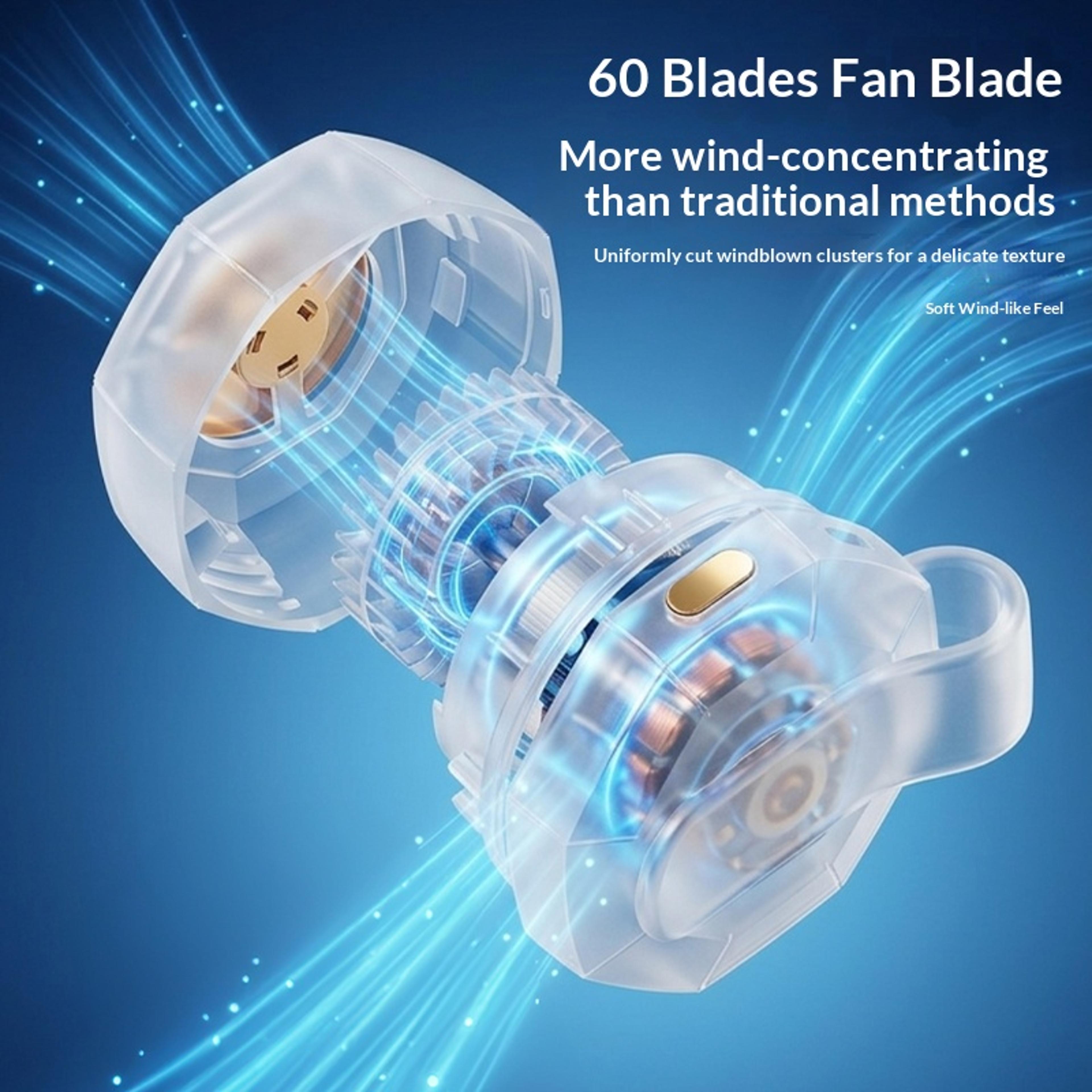 Portable Handheld Fan Rechargeable Bladeless Waist Clip Personal Cooling Fan 3