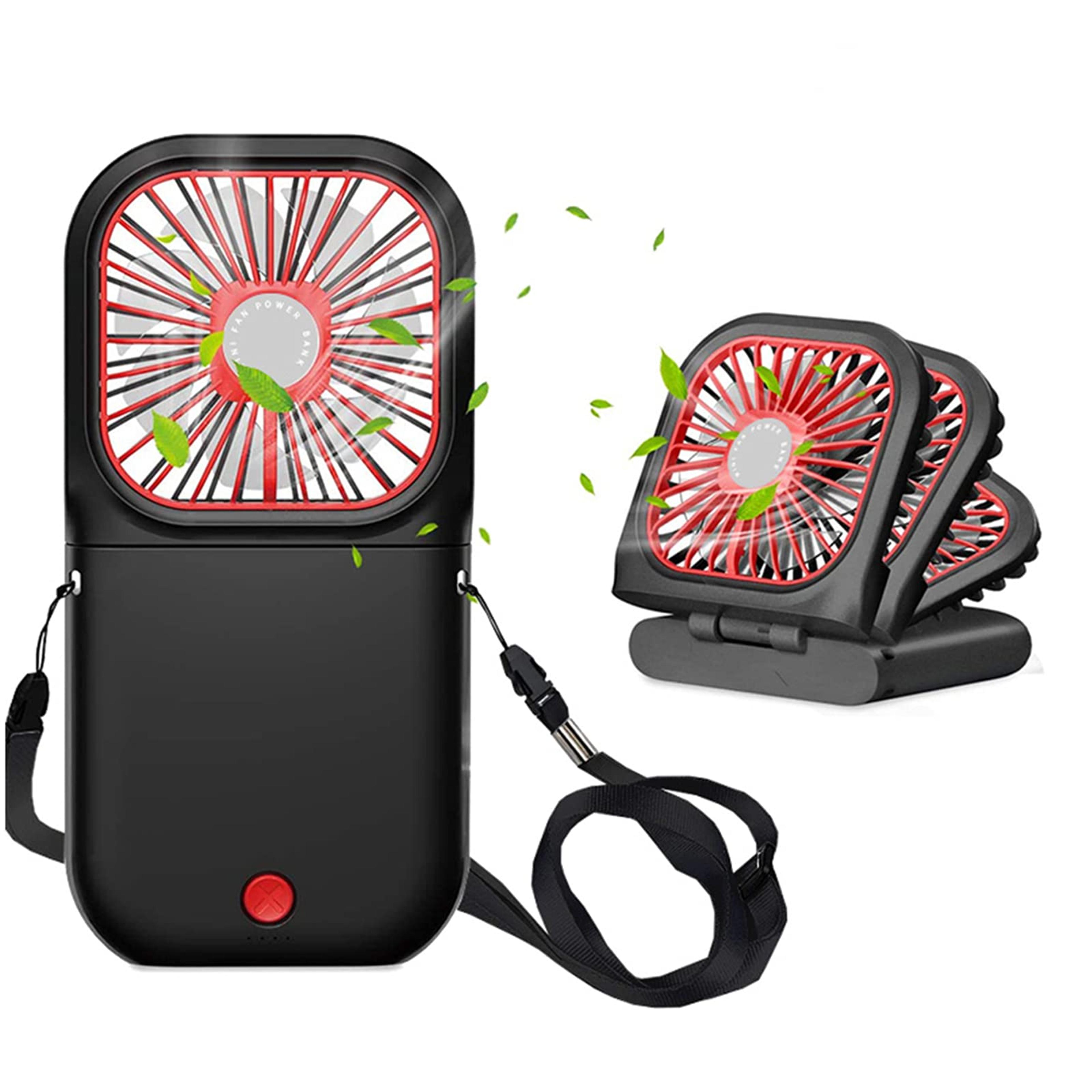 Portable Neck Fan USB Rechargeable Foldable 7