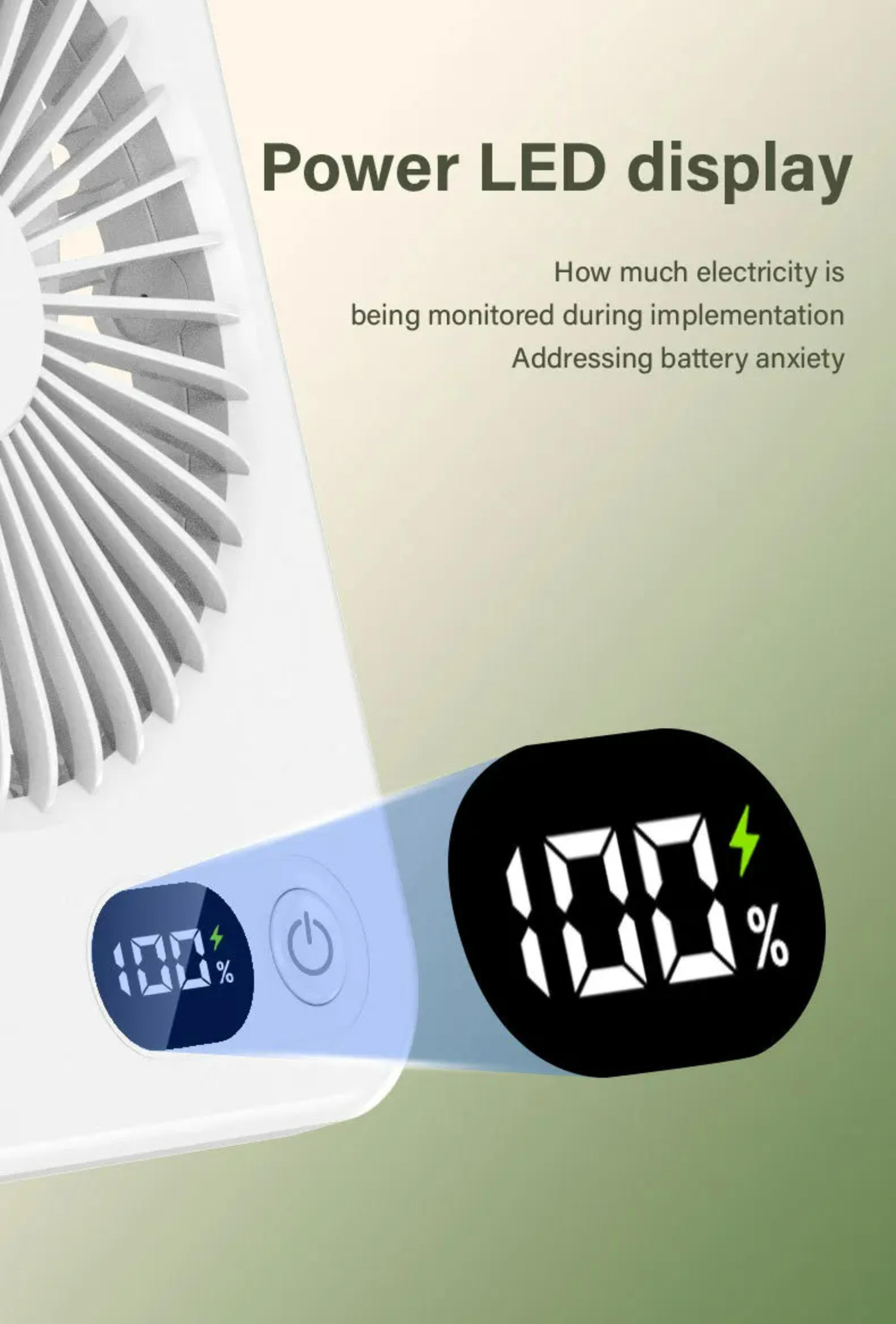 Ultra Quiet Foldable Desktop Fan Portable Mini Desk Fan For Office Home  Travel 9