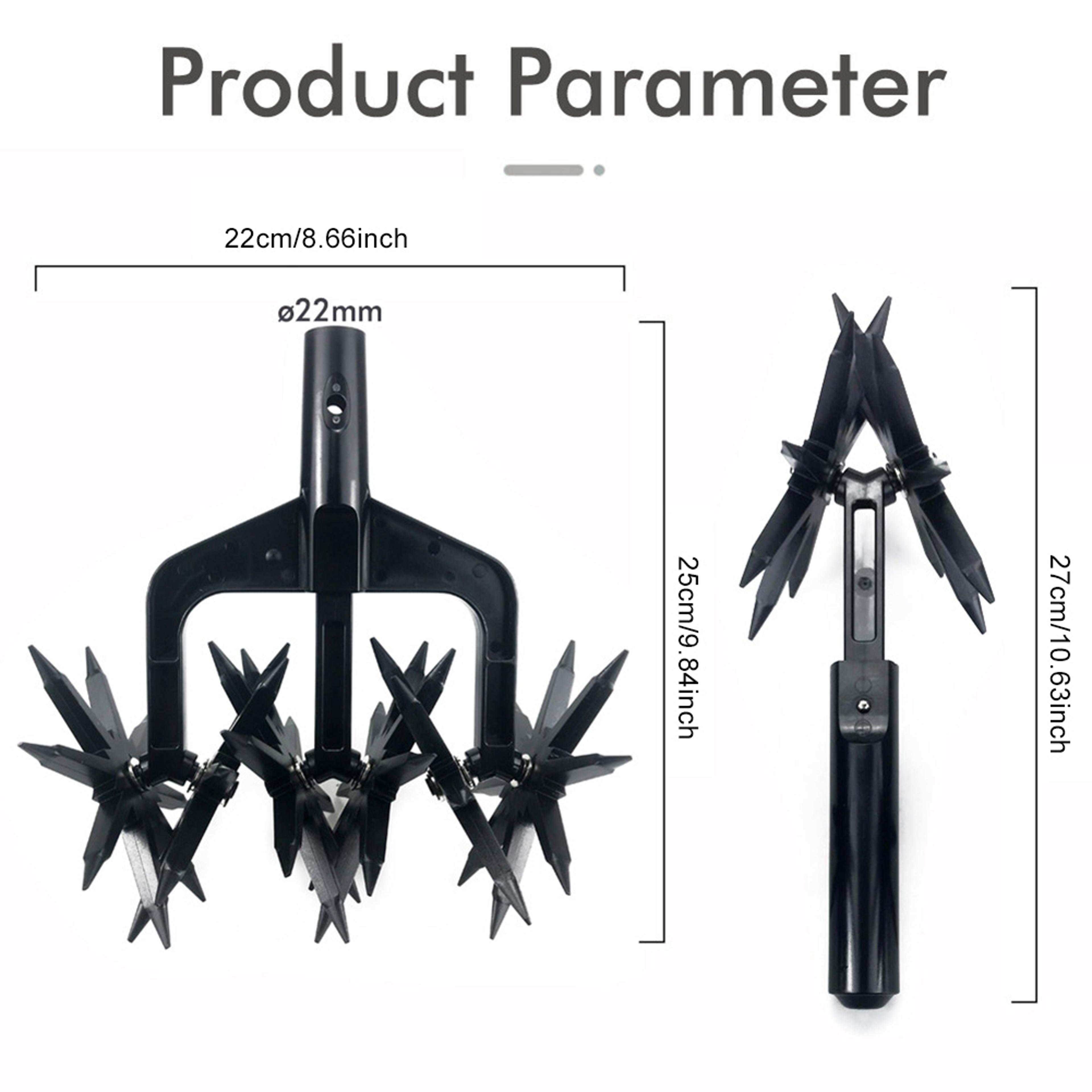 Lightweight Garden Cultivator Rotary Soil Aerator And Lawn Scarifier Tool 4