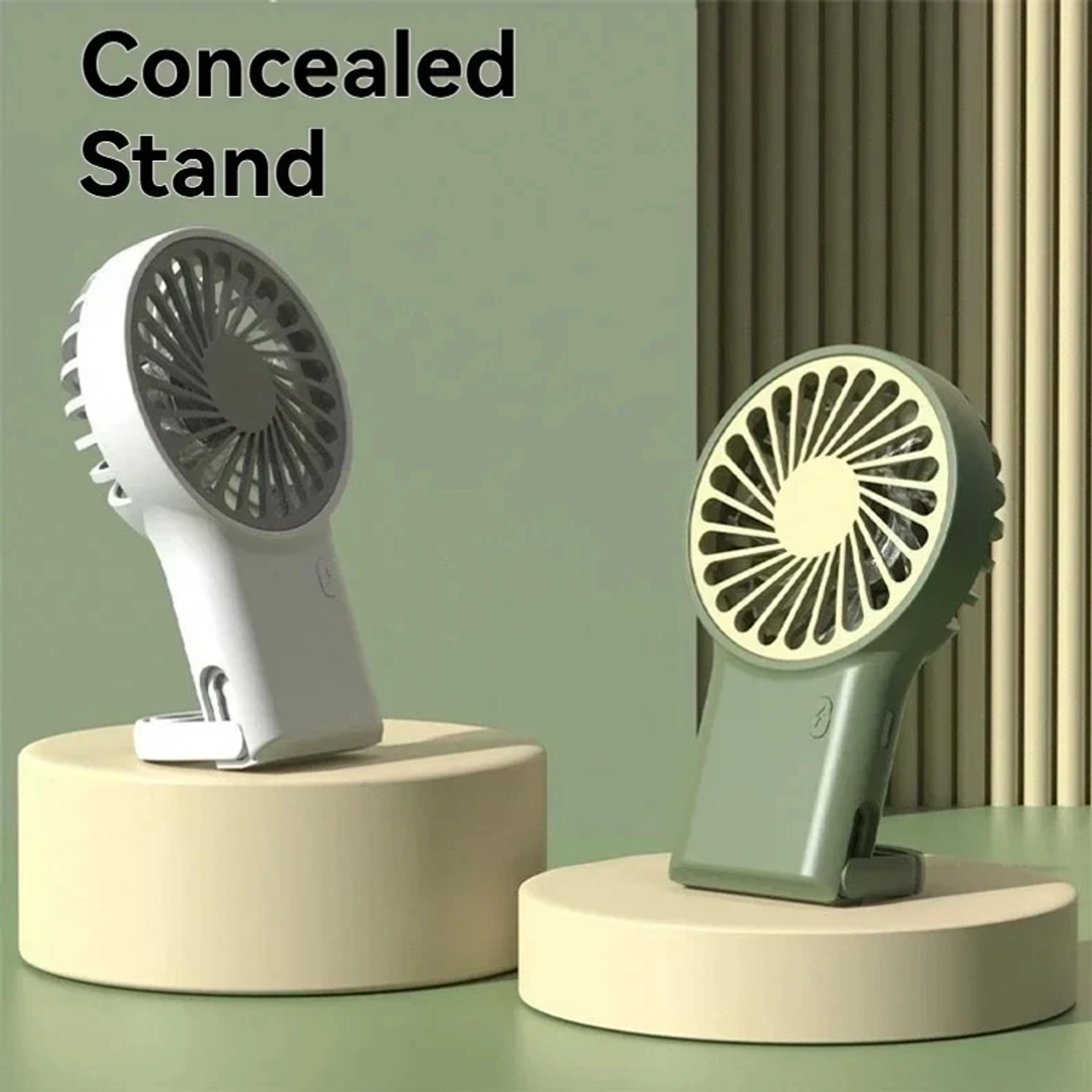 BreezeBuddy Portable Handheld Fan USB Rechargeable Mini Desk Fan 3