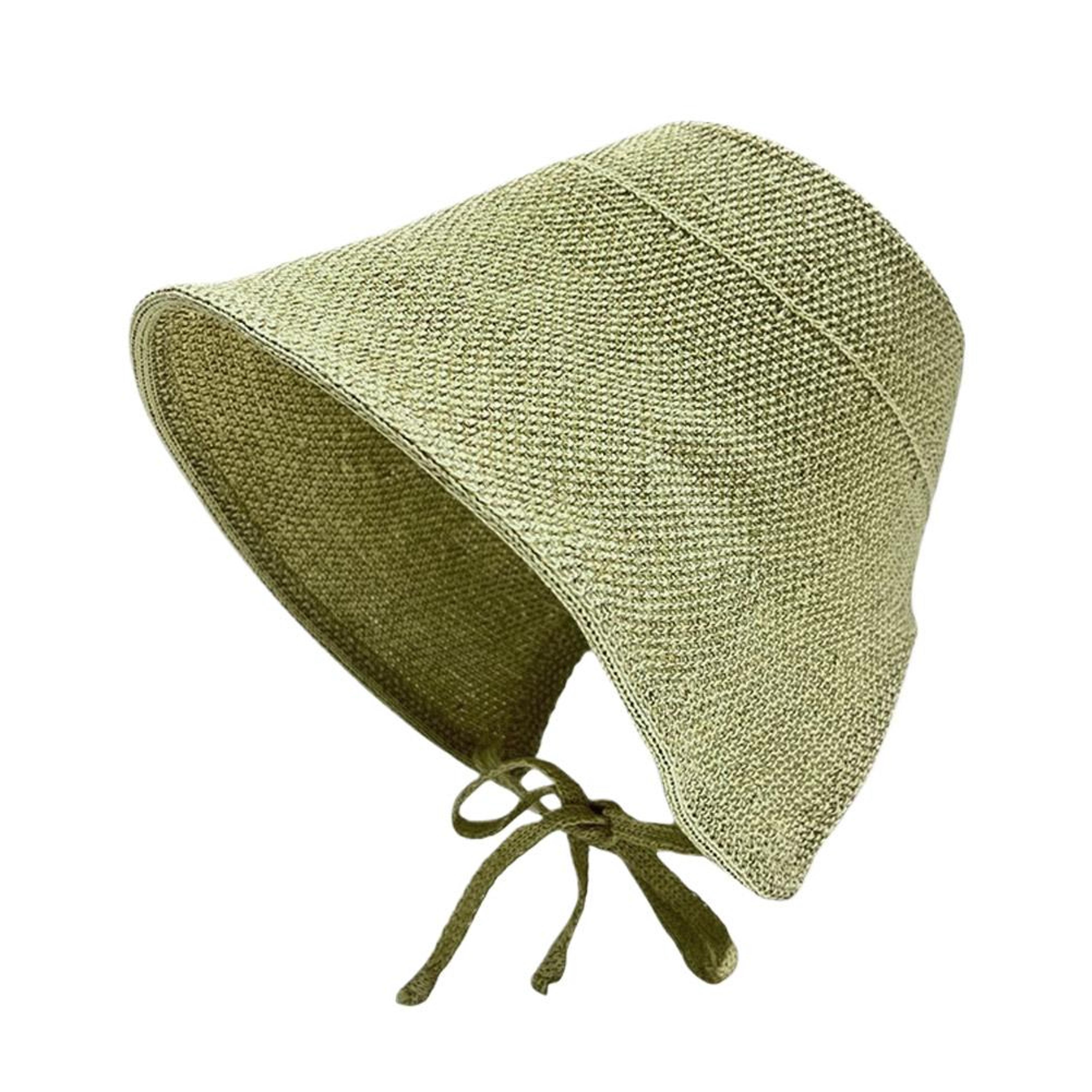 Retro Wide Brim Sun Hat For Women Breathable Straw Sun Hat With Cotton Linen UV Protection 2