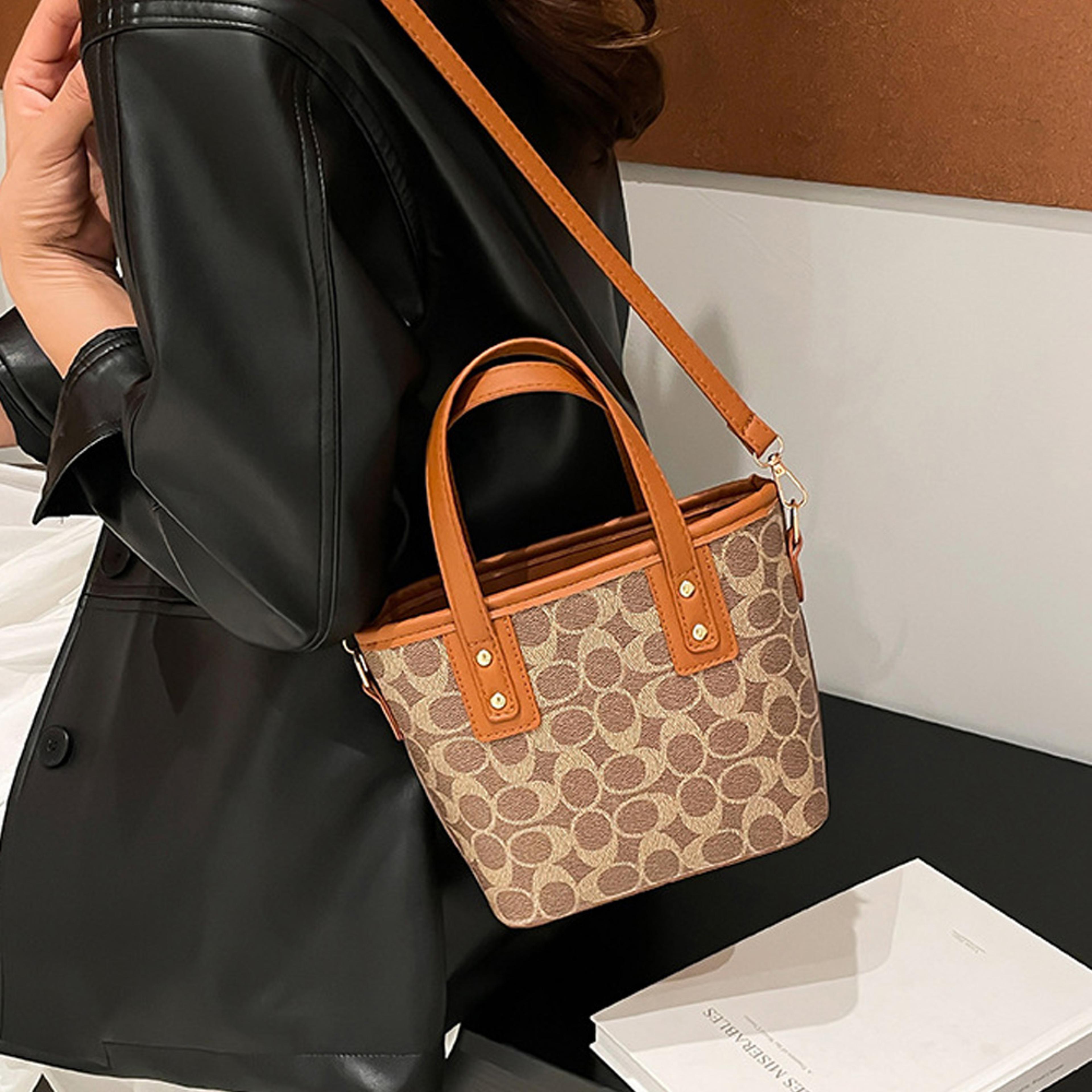 elegant women's crossbody bag textured bucket bag korean fashion shoulder purse