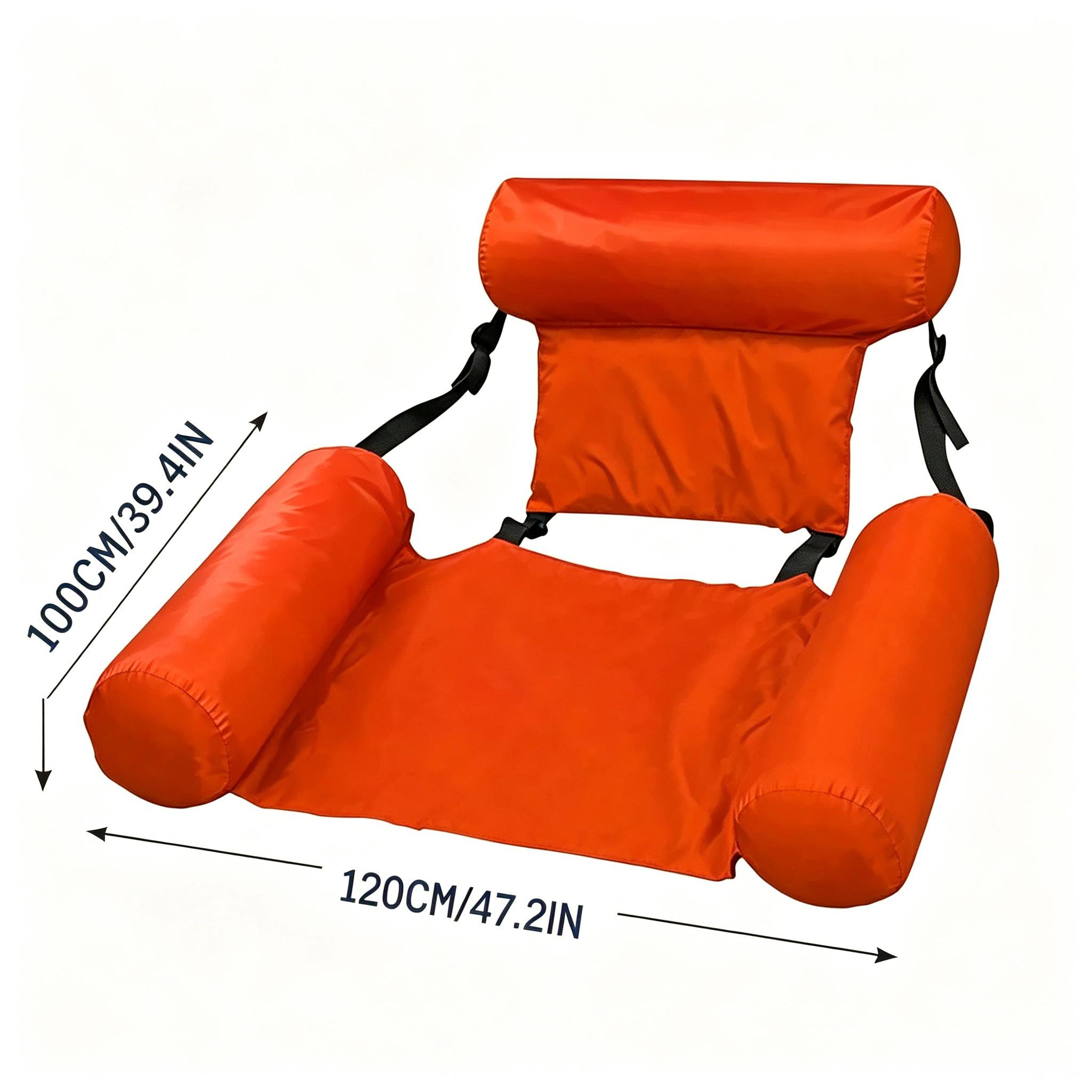 AquaRelax Inflatable Pool Float Foldable Pool Lounge Float For Beach  Pool 9