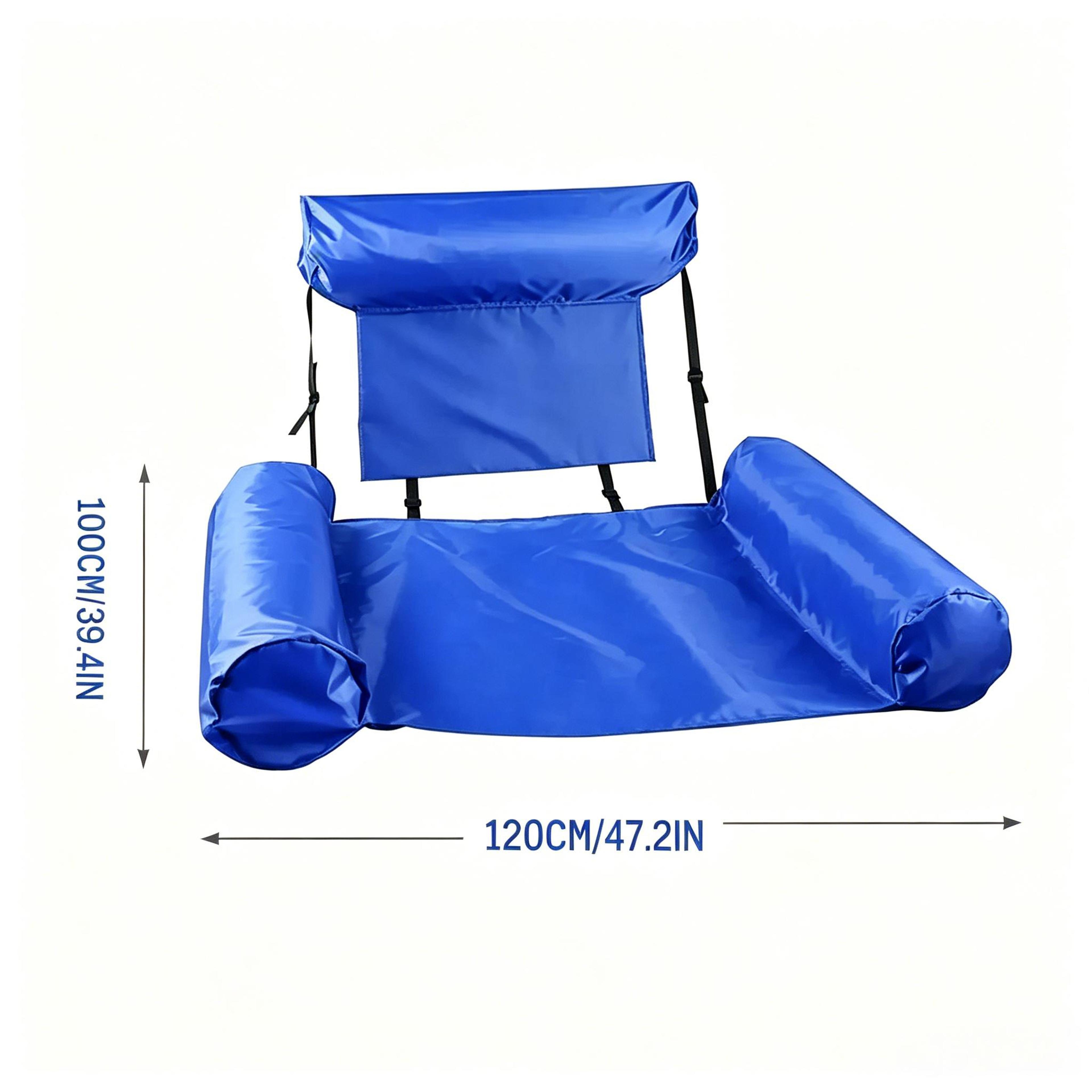 AquaRelax Inflatable Pool Float Foldable Pool Lounge Float For Beach  Pool 6