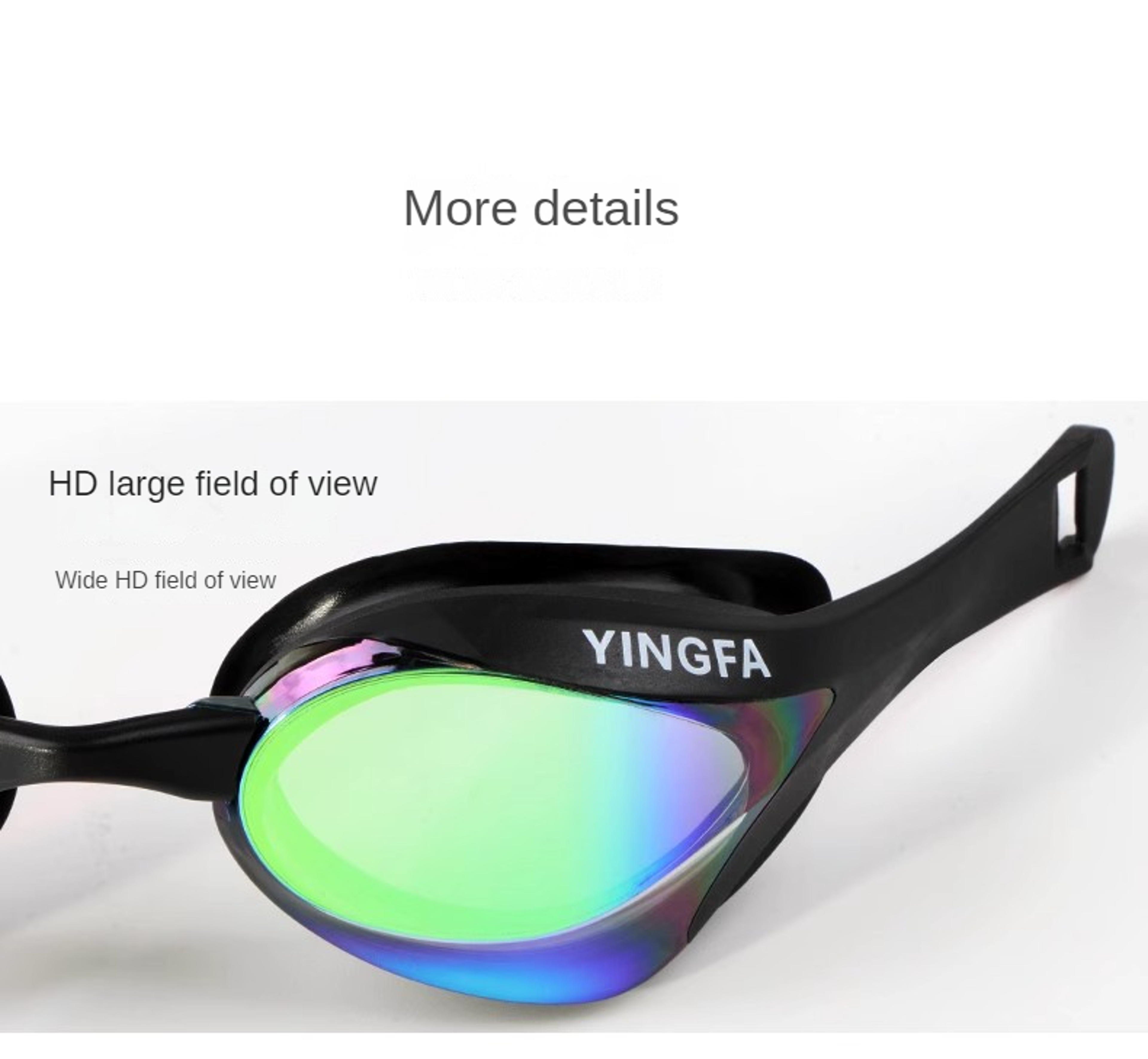 ProShield Swimming Goggles Anti Fog Waterproof Racing Swim Goggles With Adjustable Nose Bridge 6