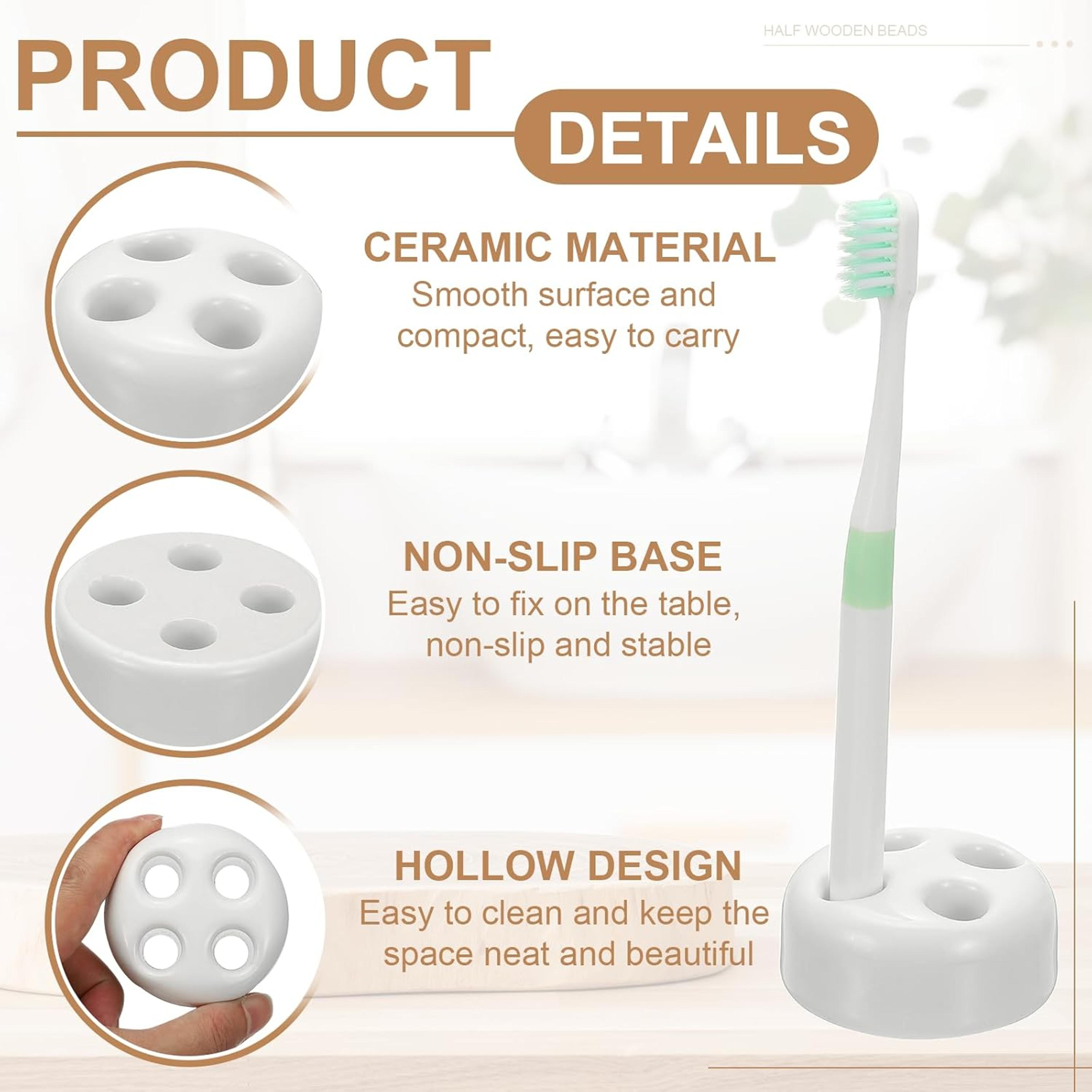 Ceramic Toothbrush Holder Bathroom Organizer For Electric Toothbrush  Toothbrush Stand 5