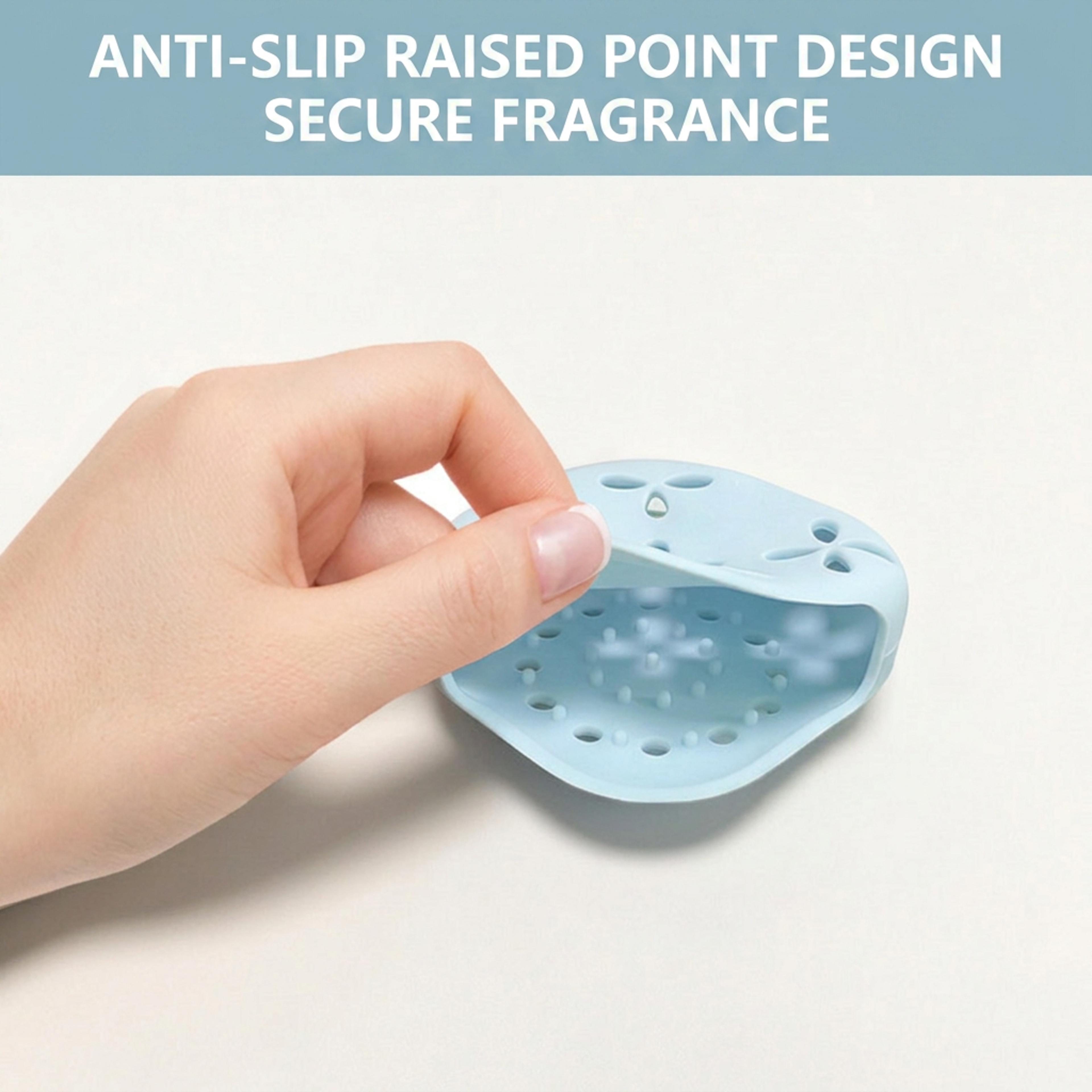 Silicone Shower Soap Holder With Suction Cup Draining Soap Dish For Shower Steamer  Bar Soap 6