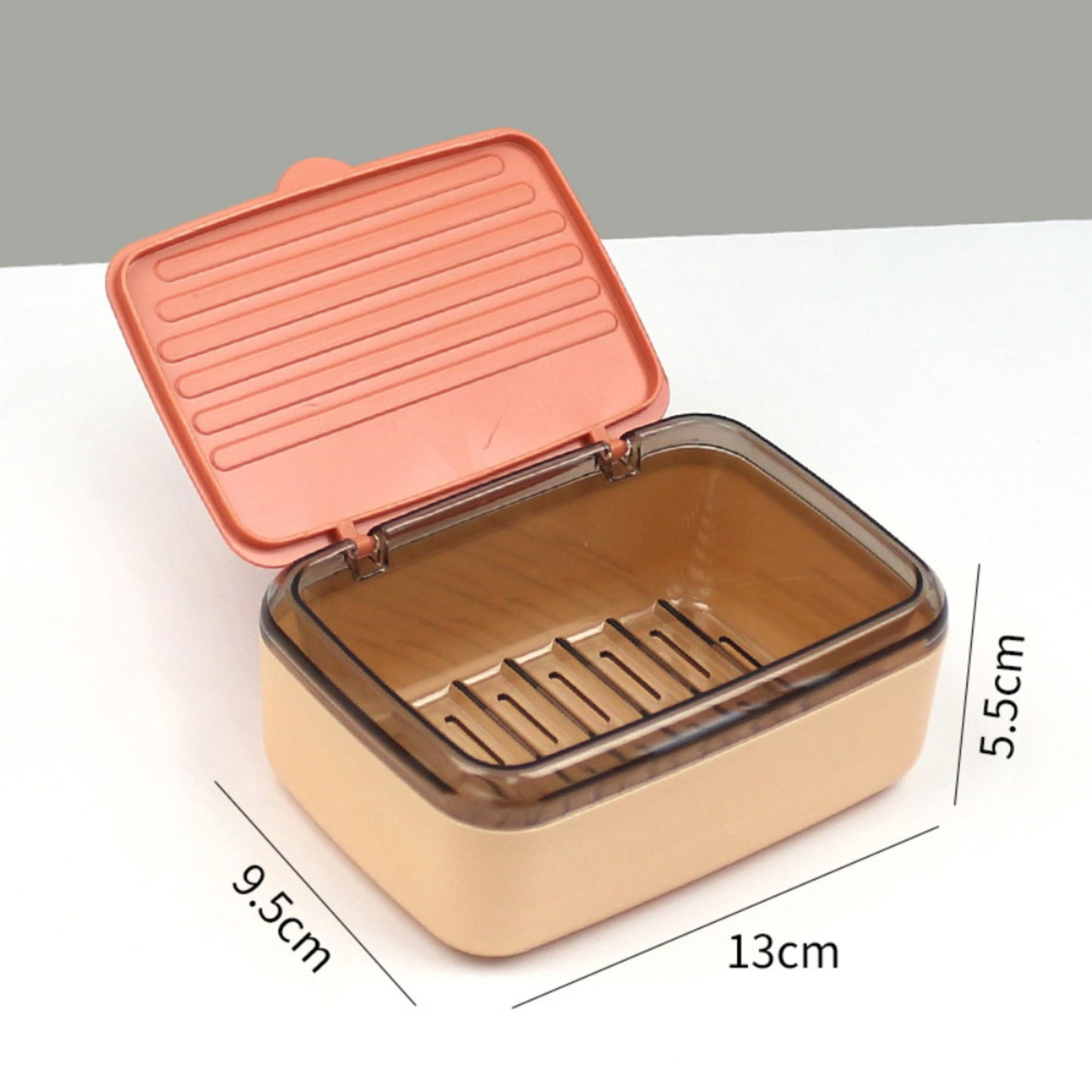 Travel Soap Case With Lid Portable Double Layer Soap Holder Storage Box For Home  Camping 7