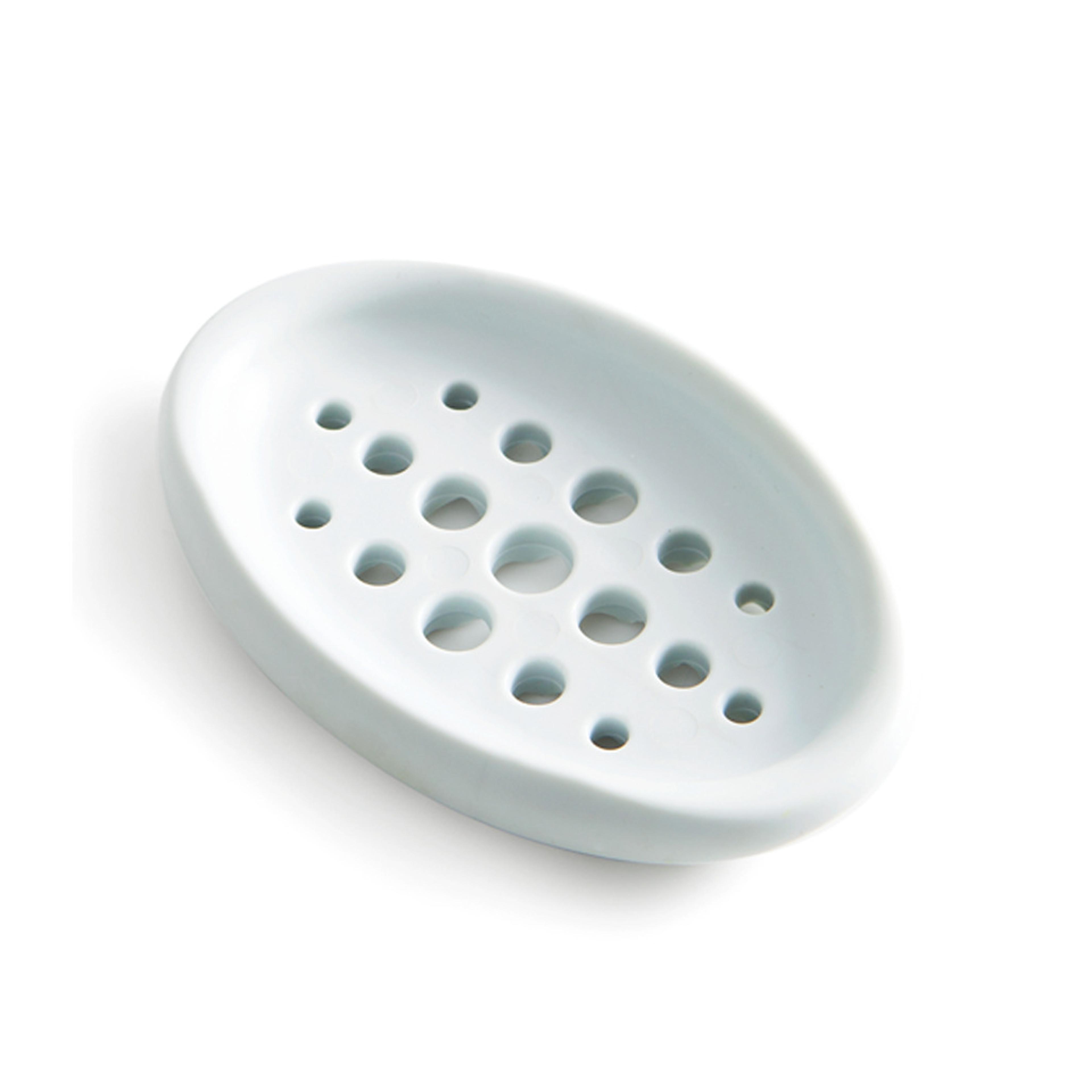 Silicone Soap Dish Self Draining Non Slip Bathroom  Kitchen Soap Holder 8