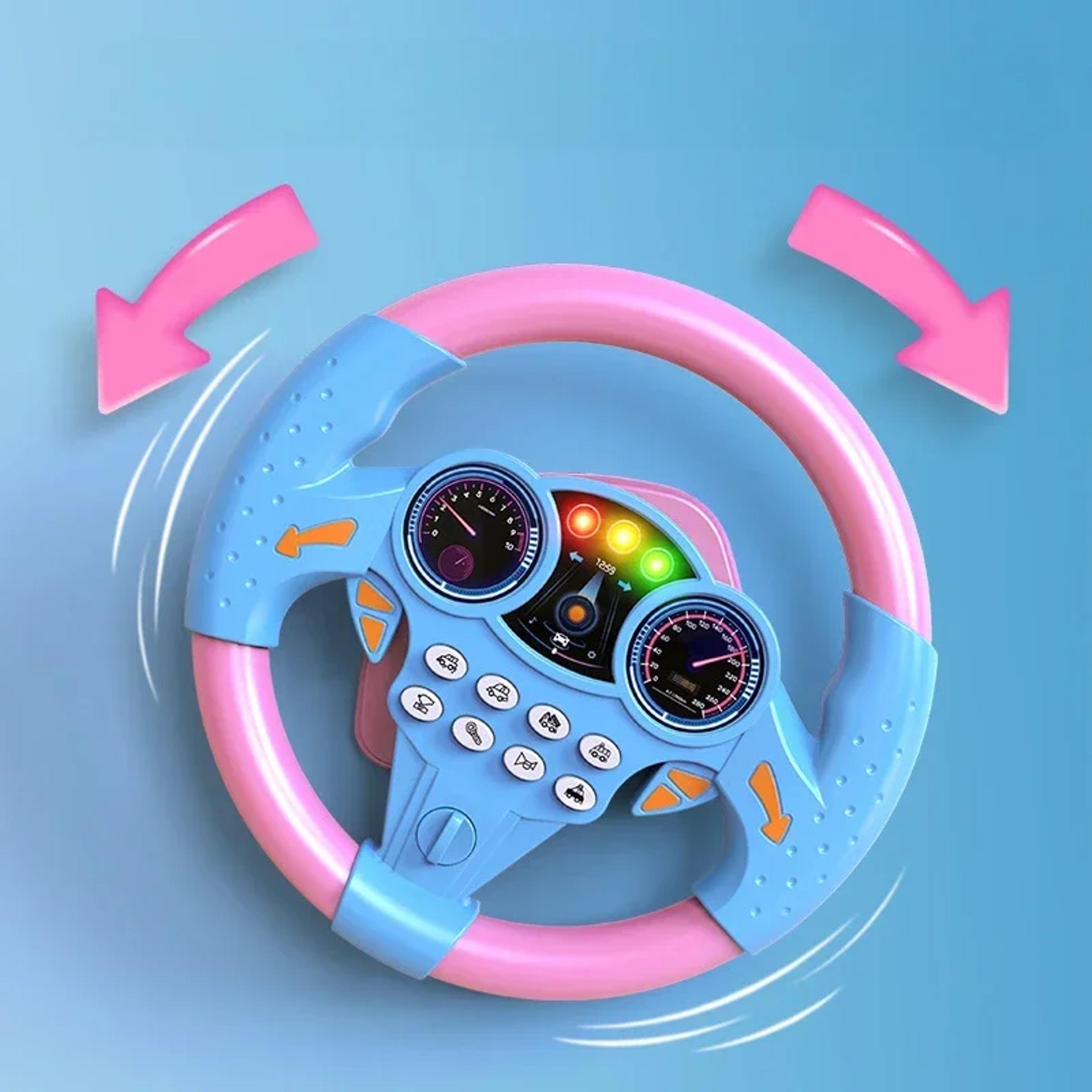 Interactive Kids Steering Wheel Toy For Stroller  Car Seat With Lights Sounds And Pretend Driving F 1