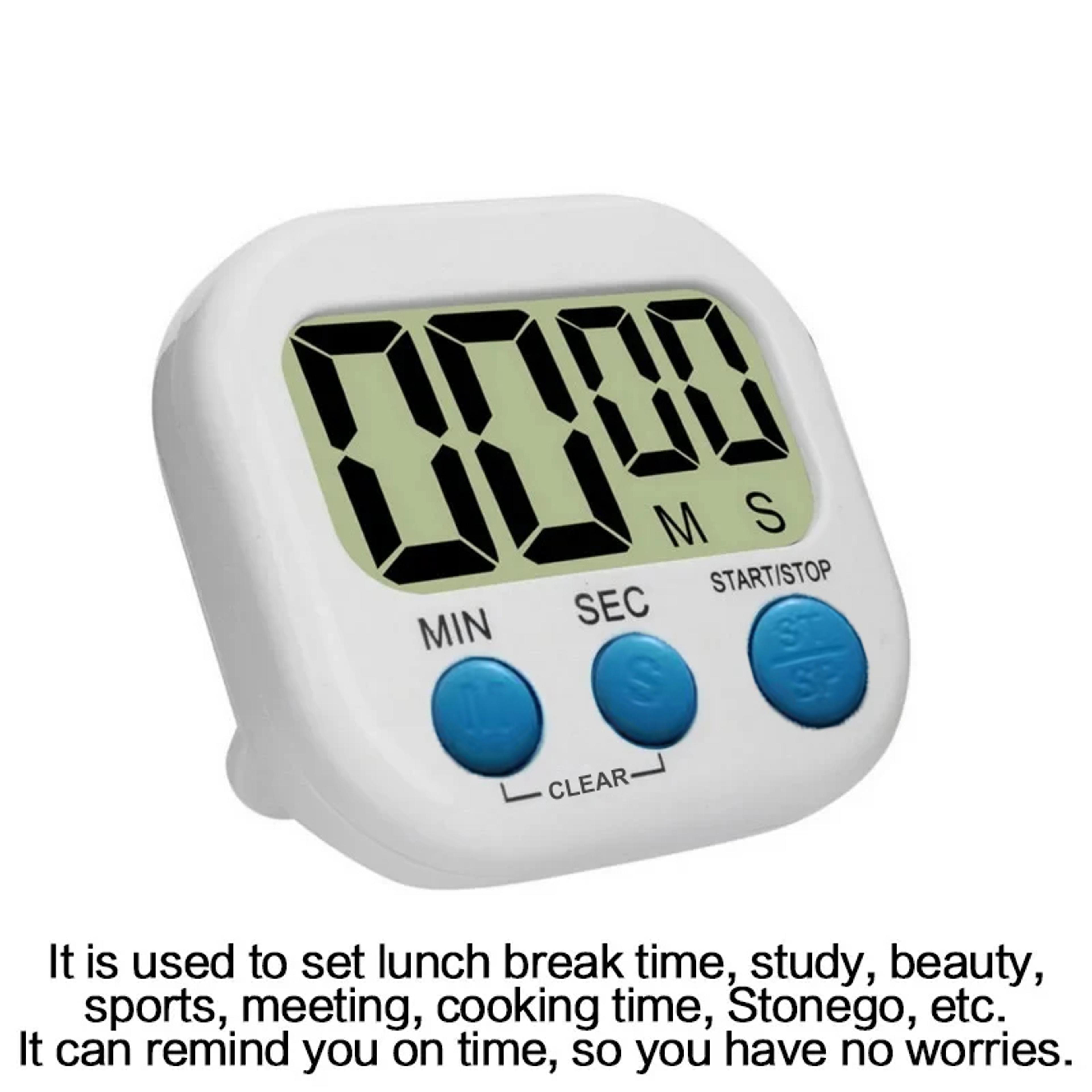 Magnetic Digital Kitchen Timer With Large LCD Display And Loud Alarm For Cooking  Baking 1