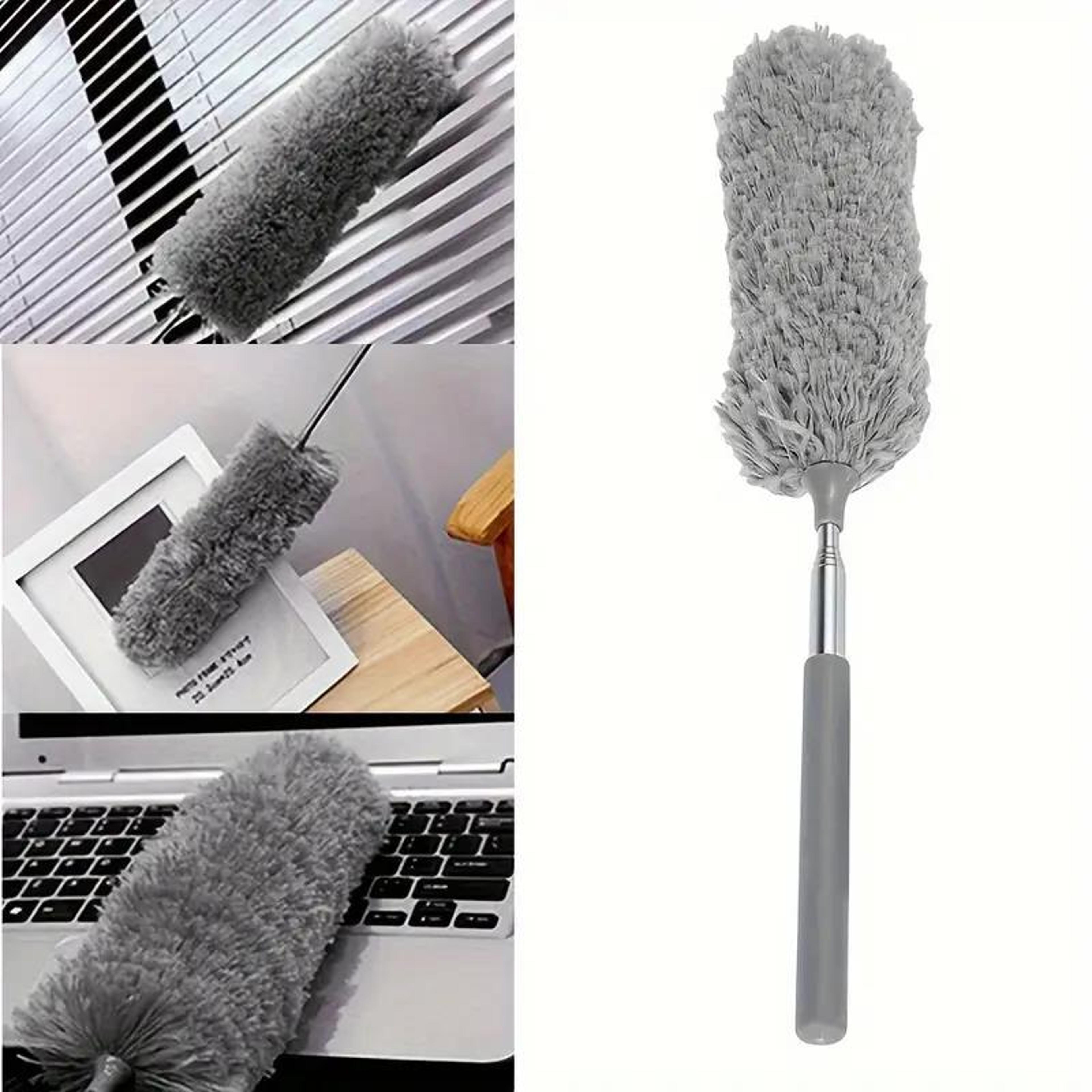 Extendable Microfiber Duster With Bendable Head Long Handle Ceiling Cleaning Brush 2